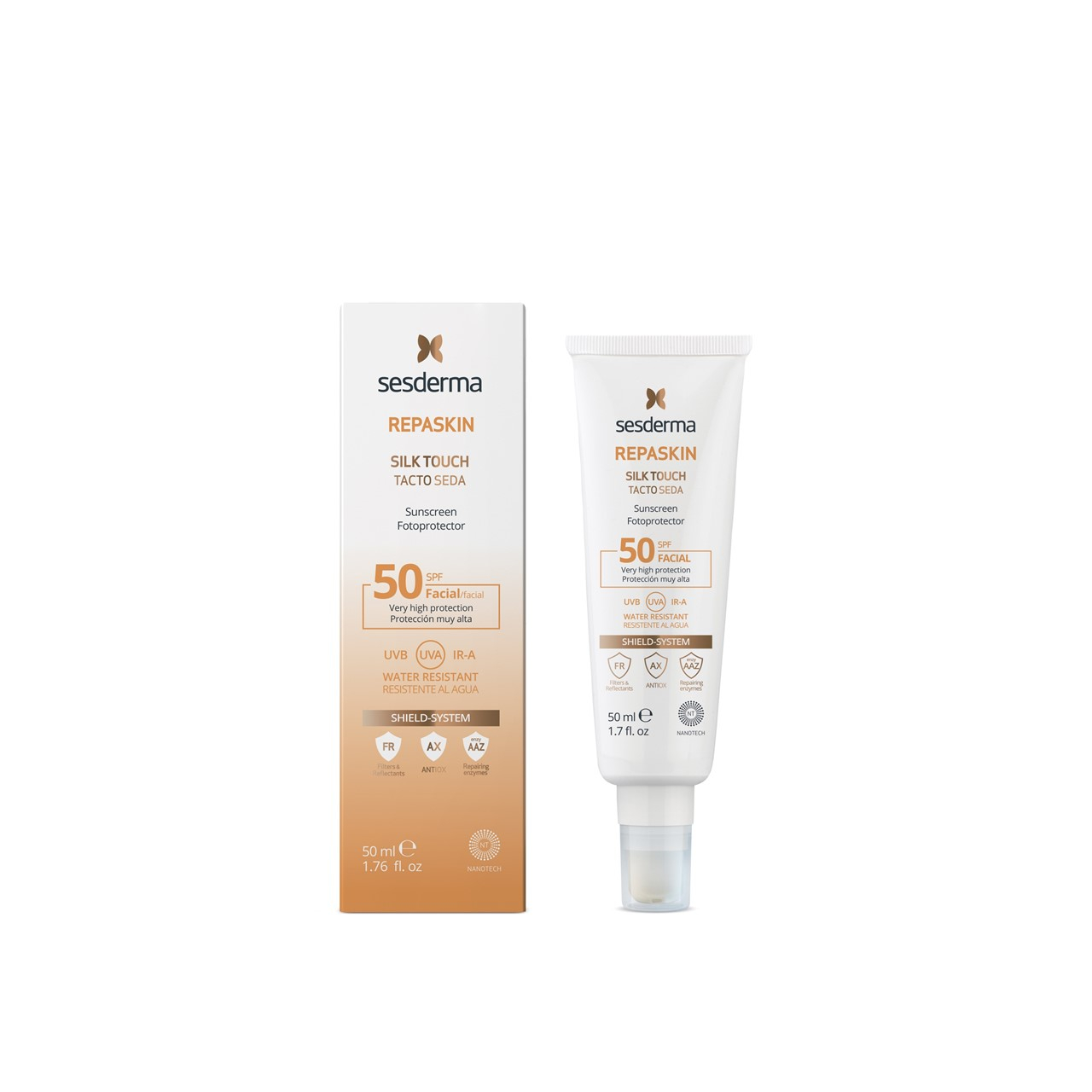 Sesderma Repaskin Silk Touch Facial Sunscreen SPF50 50ml (1.69fl oz)