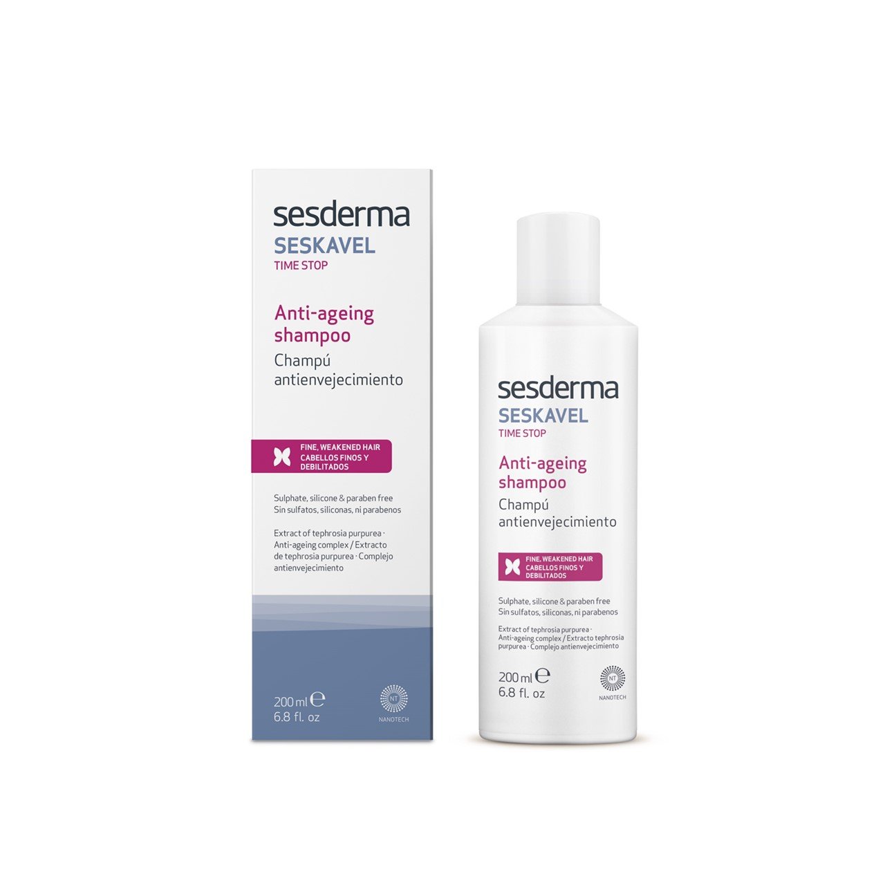 Sesderma Seskavel Time Stop Shampoo Anti-Idade 200ml