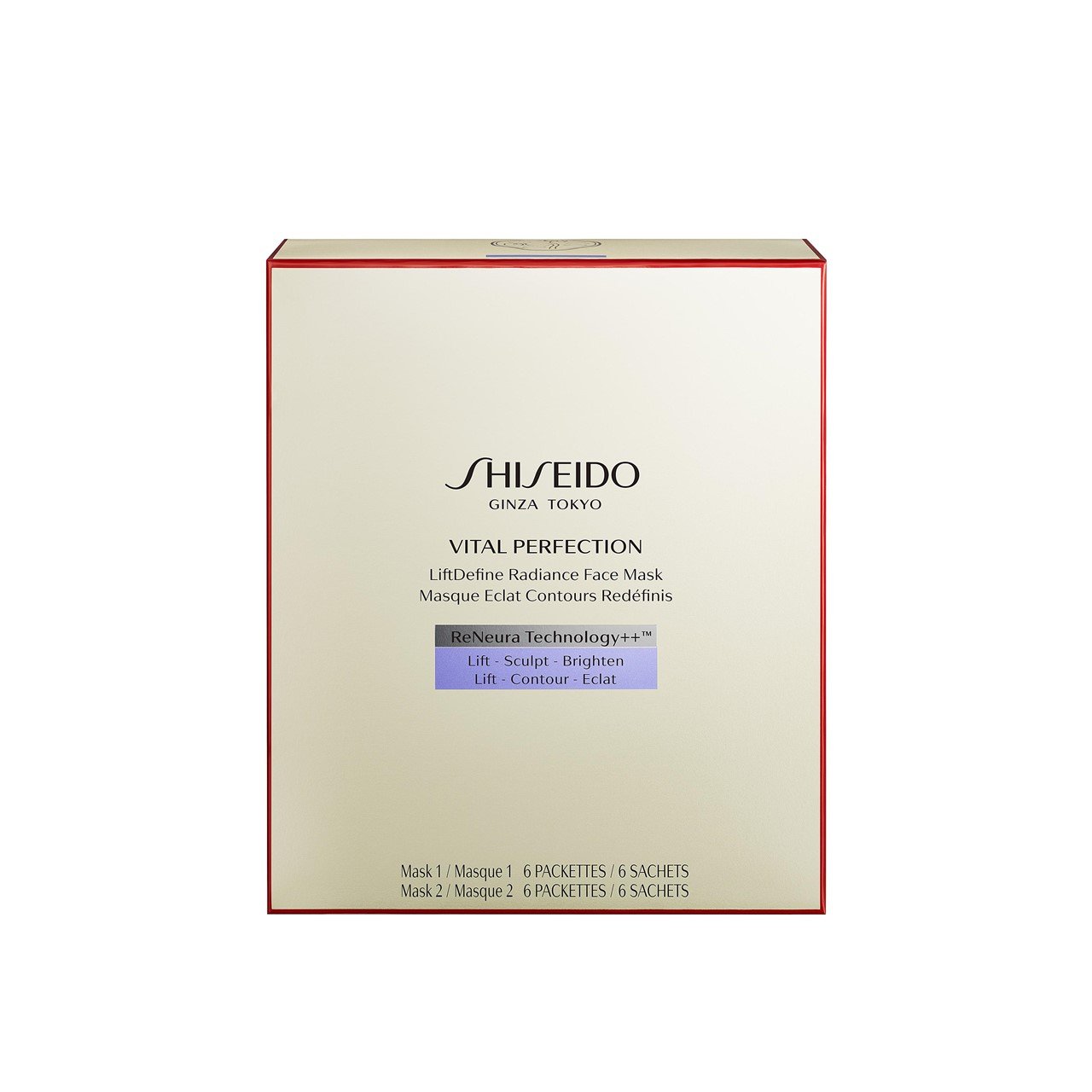 Shiseido Vital Perfection LiftDefine Radiance Face Sheet Mask 2x6