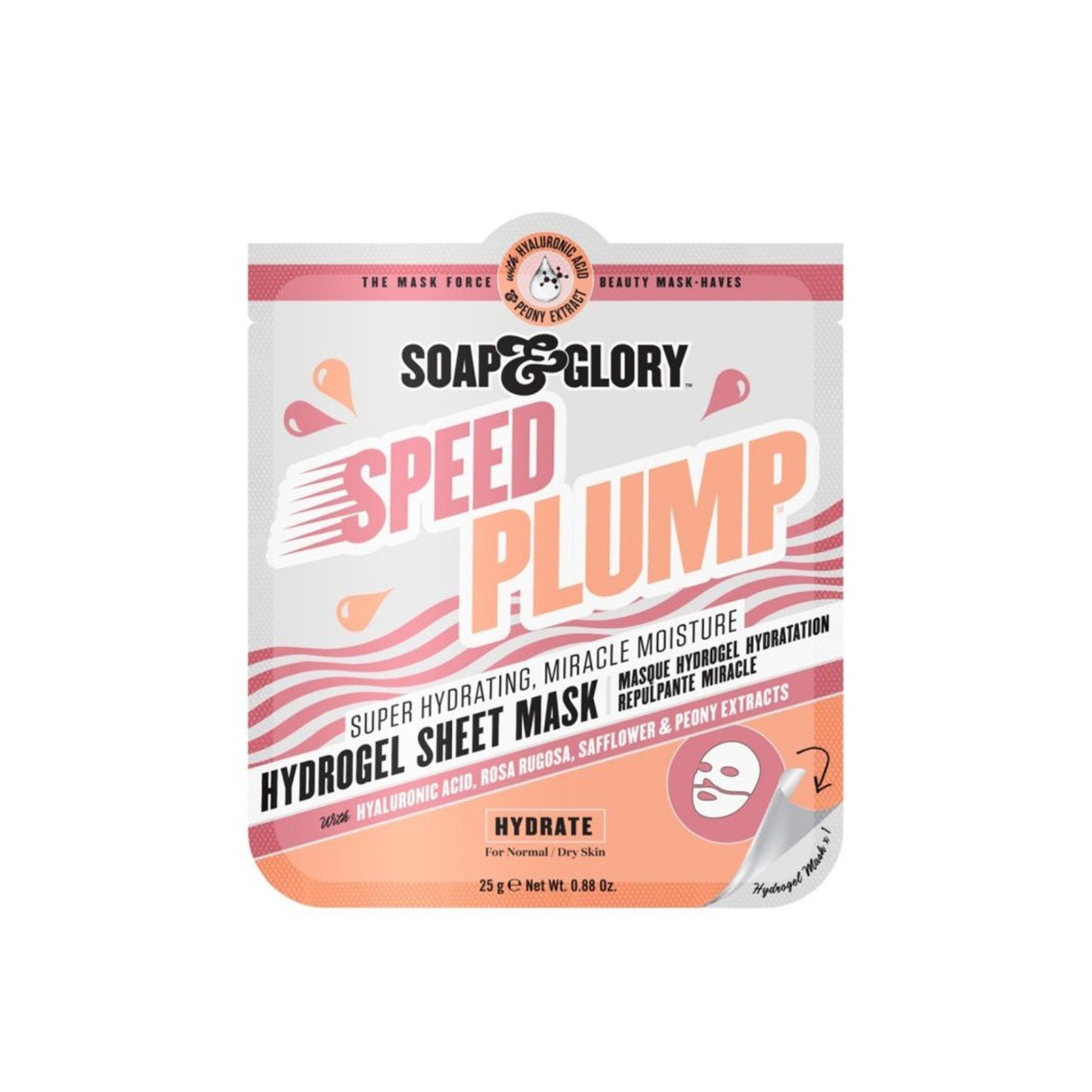 Soap & Glory Speed Plump Hydrogel Sheet Mask 25g