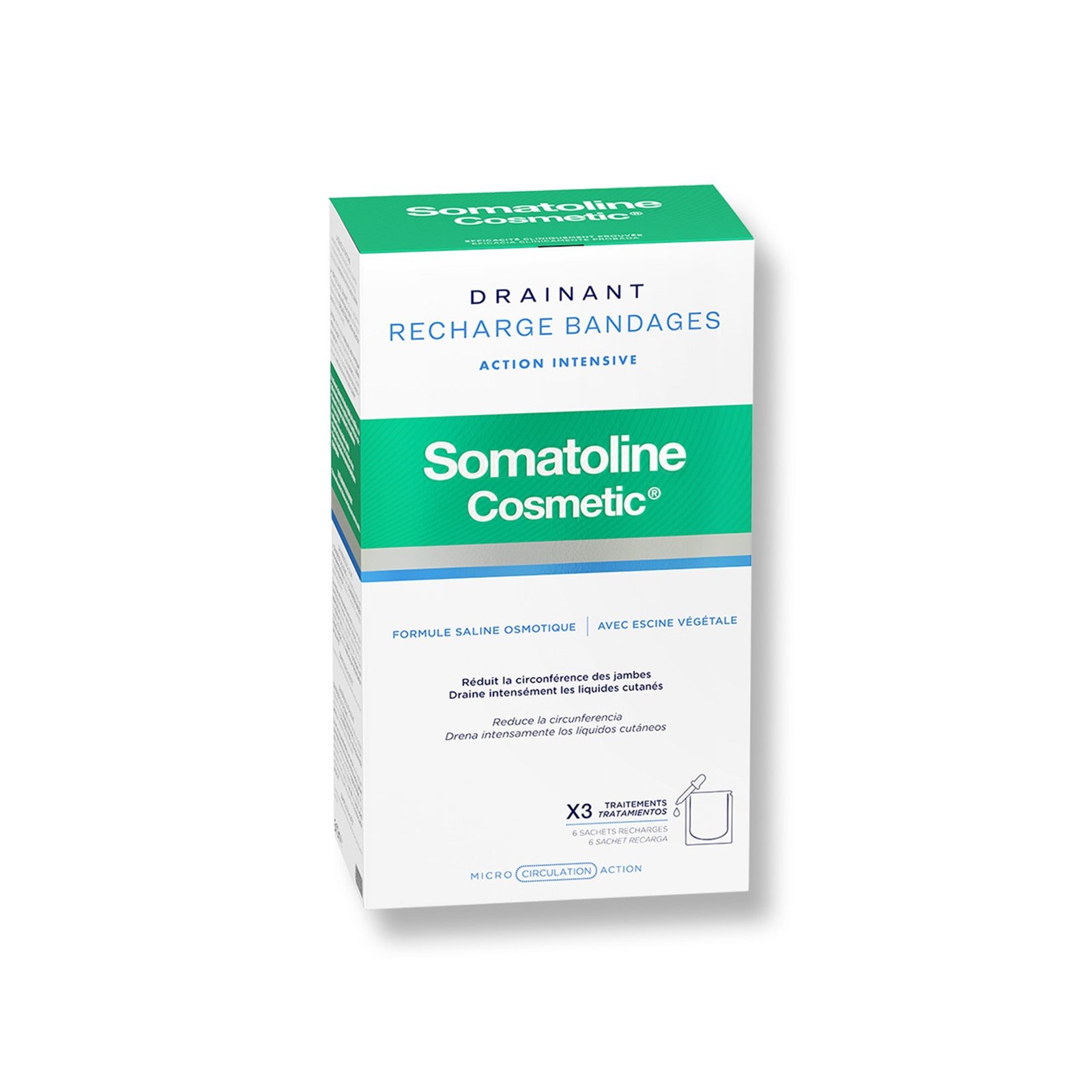 Somatoline Cosmetic Draining Bandages Refill x3