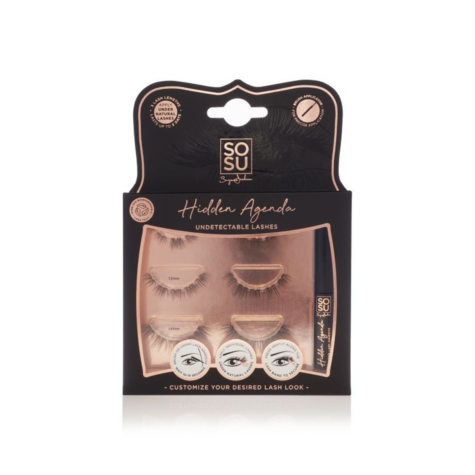 SOSU Cosmetics Hidden Agenda Undetectable Lashes Original