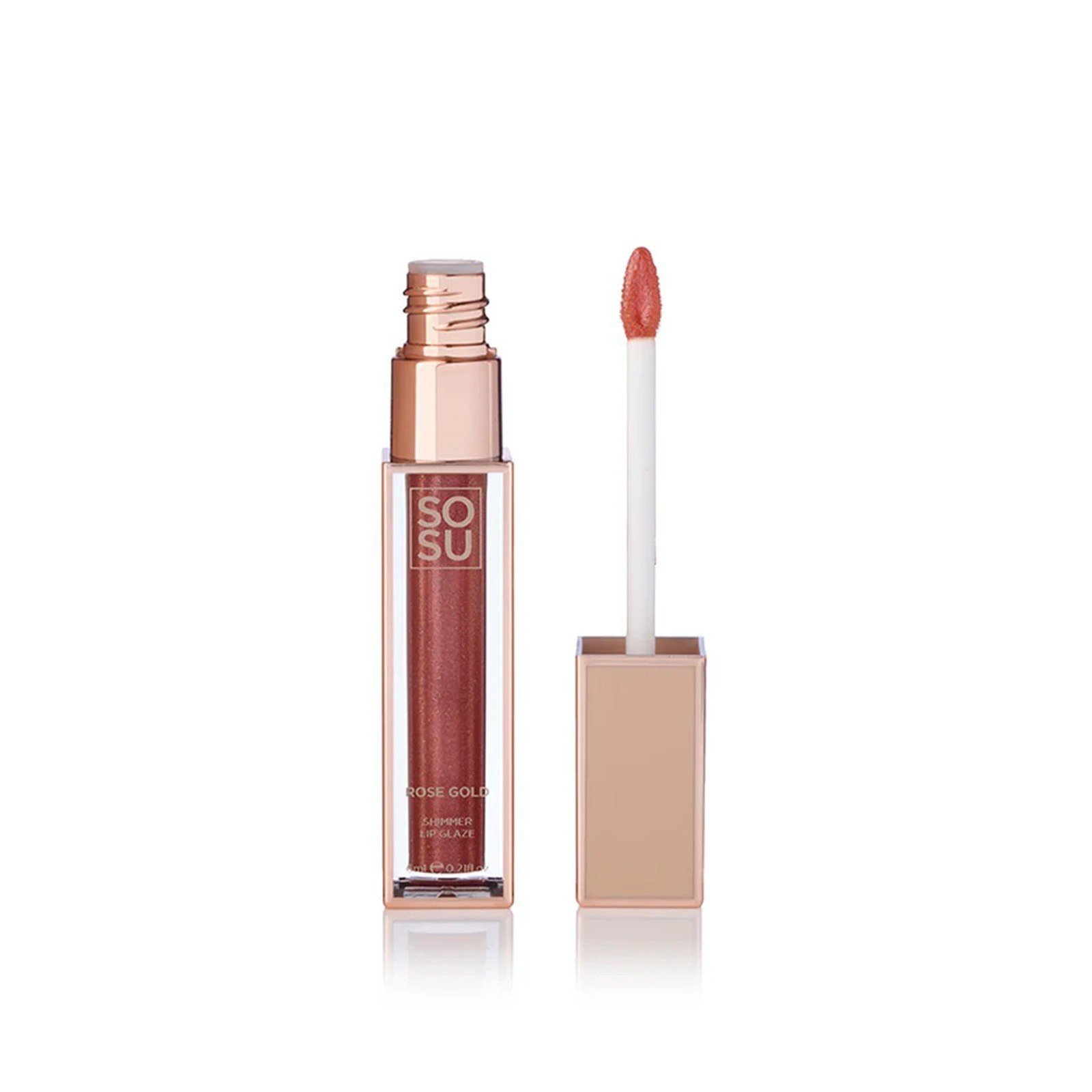 SOSU Cosmetics Shimmer Lip Glaze Rose Gold 6ml