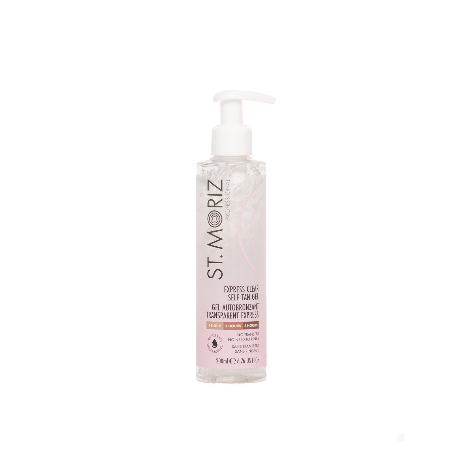 Gel autobronceador profesional transparente exprés St. Moriz 200ml (6.76floz)
