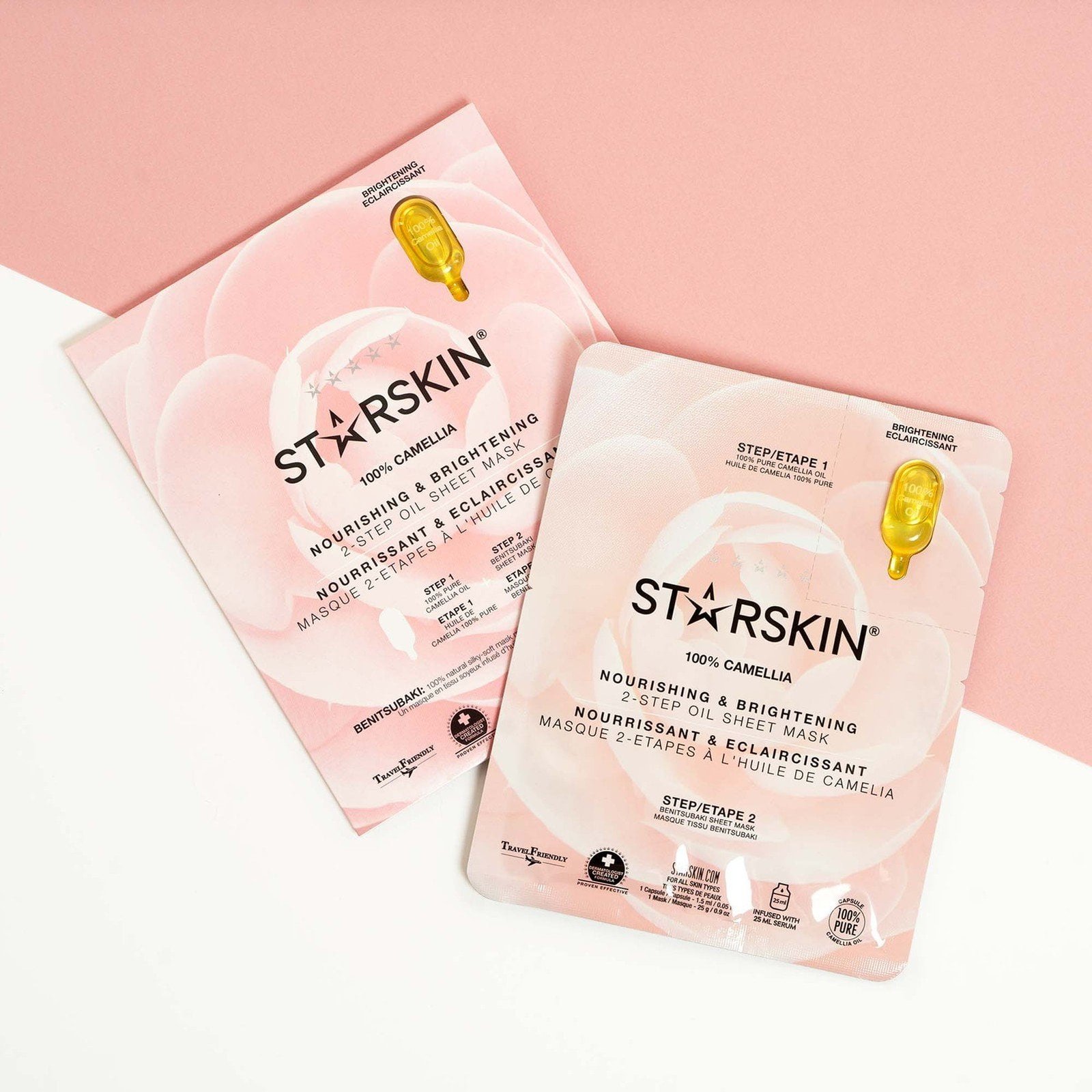 STARSKIN Camellia Nourishing & Brightening 2-Step Oil Sheet Mask x1