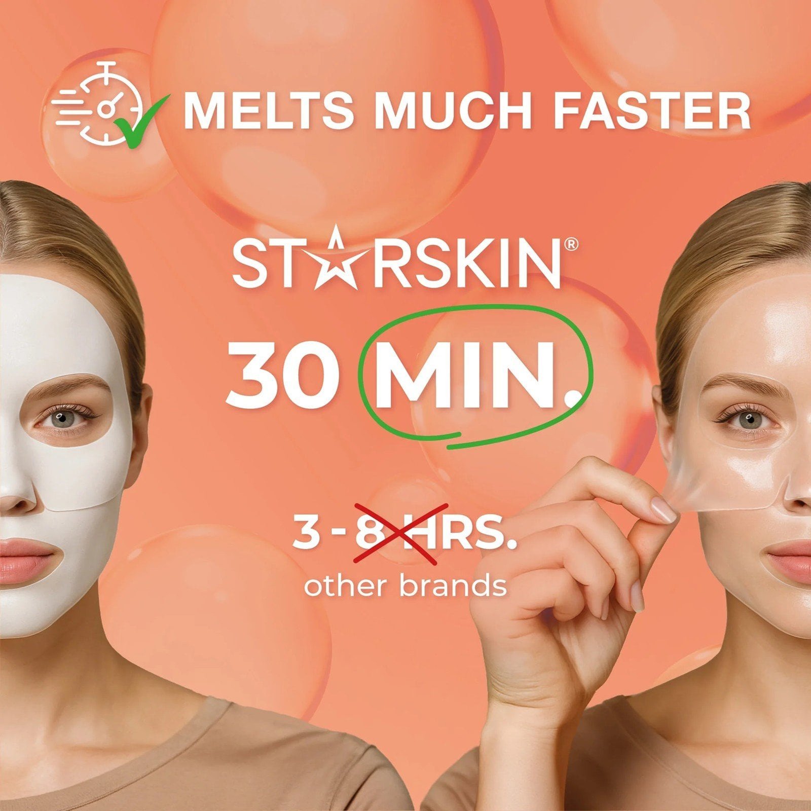 STARSKIN DeepMelt Collagen PDRN Salmon DNA™ Mask x4 (4x0.85oz)