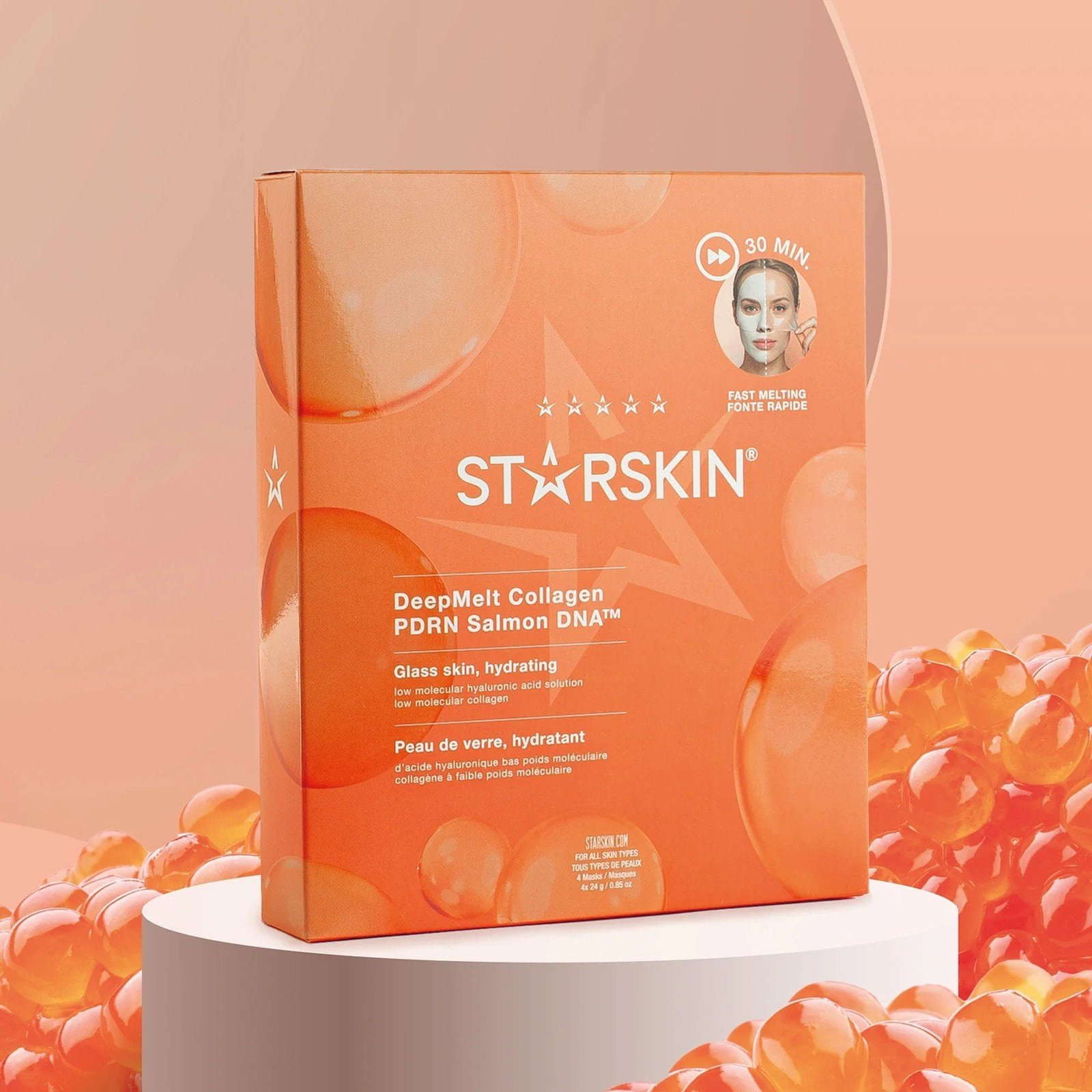 STARSKIN DeepMelt Collagen PDRN Salmon DNA™ Mask x4 (4x0.85oz)