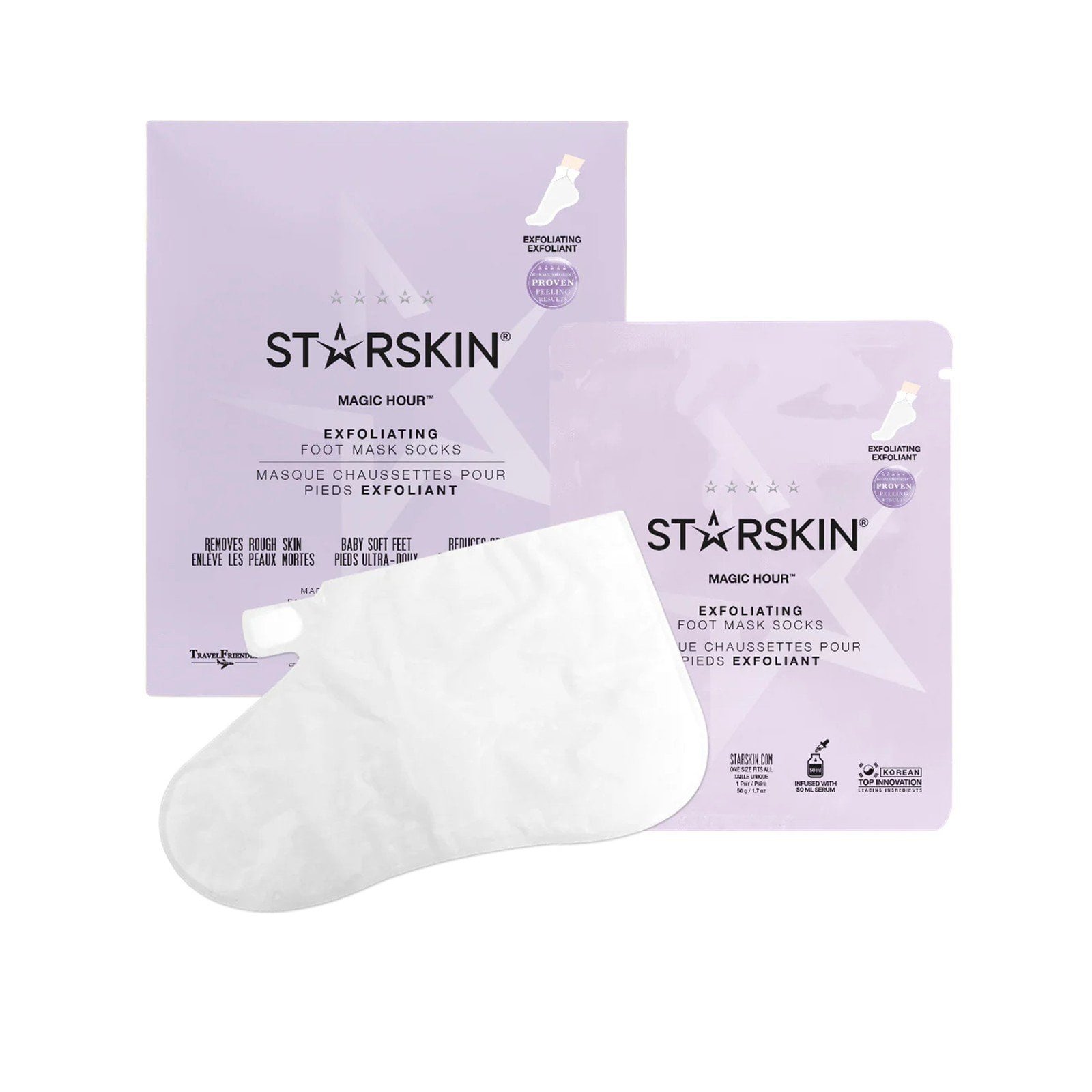 STARSKIN Magic Hour® Exfoliating Foot Mask Socks x1 Pair