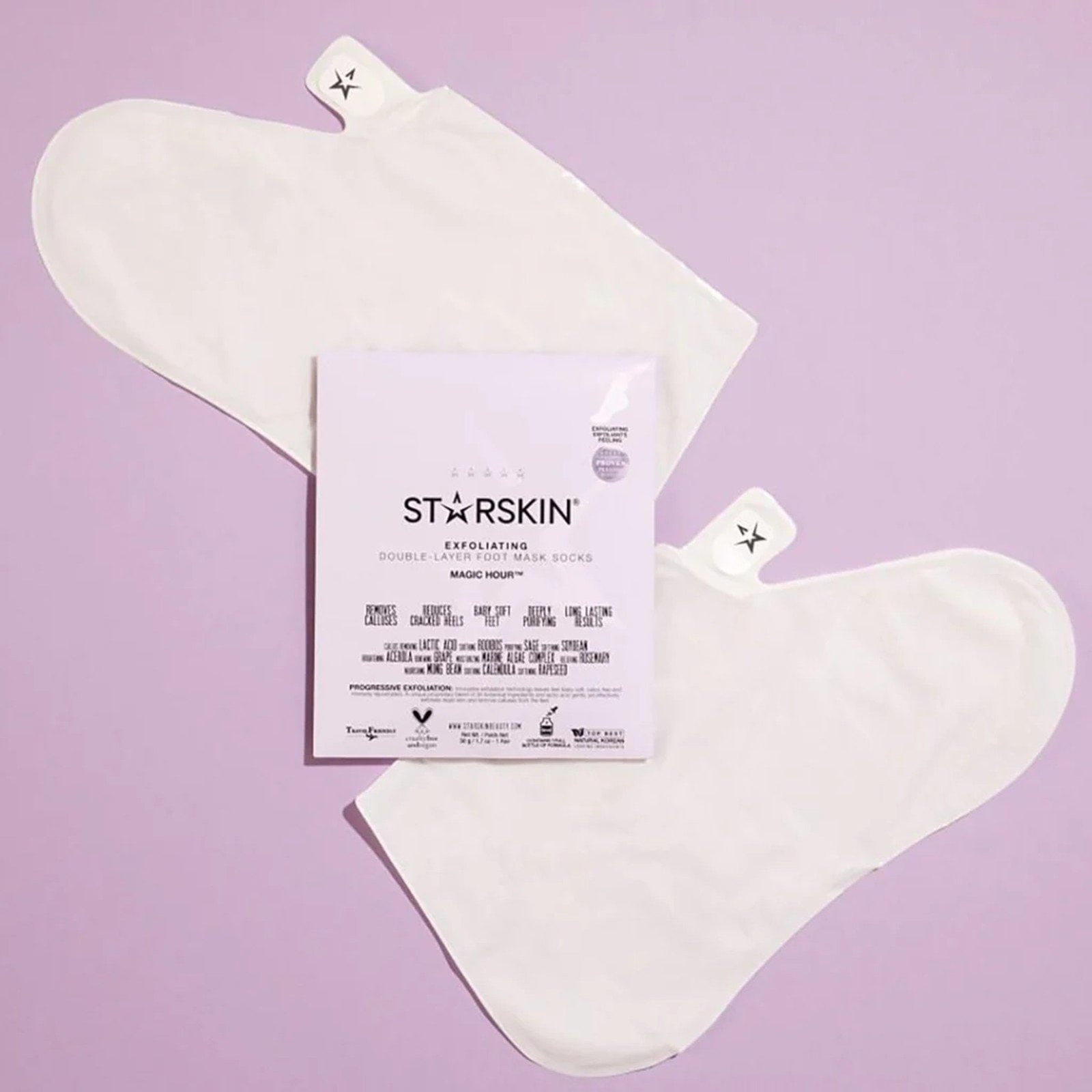 STARSKIN Magic Hour® Exfoliating Foot Mask Socks x1 Pair