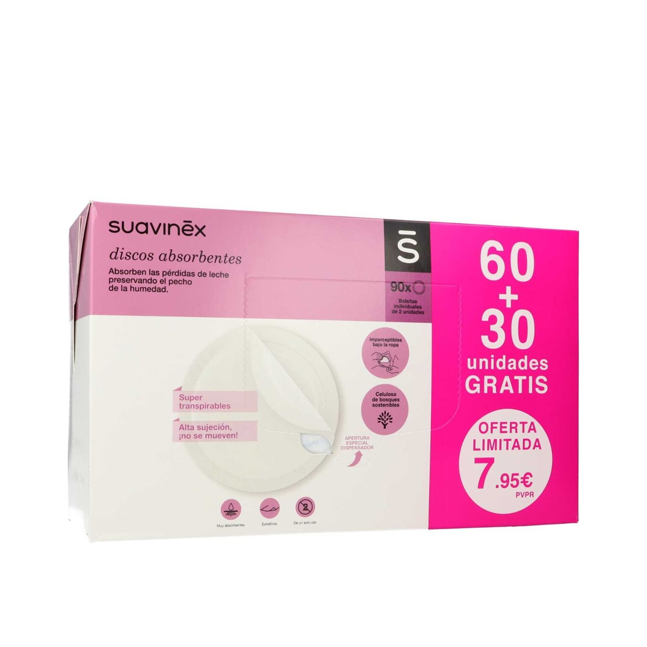 Suavinex Absorbent Discs Breast Pads x90