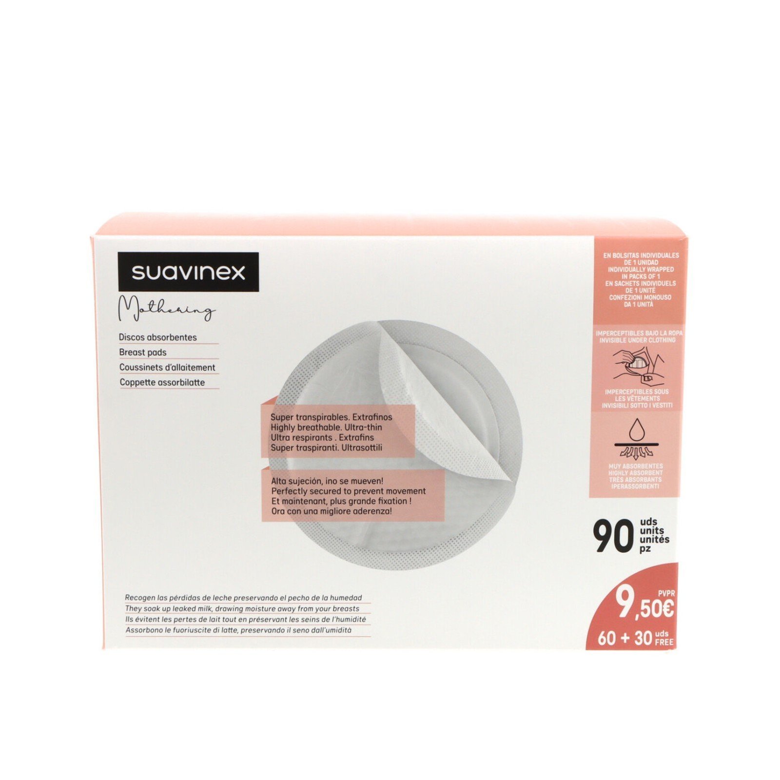 Suavinex Absorbent Discs Breast Pads x90