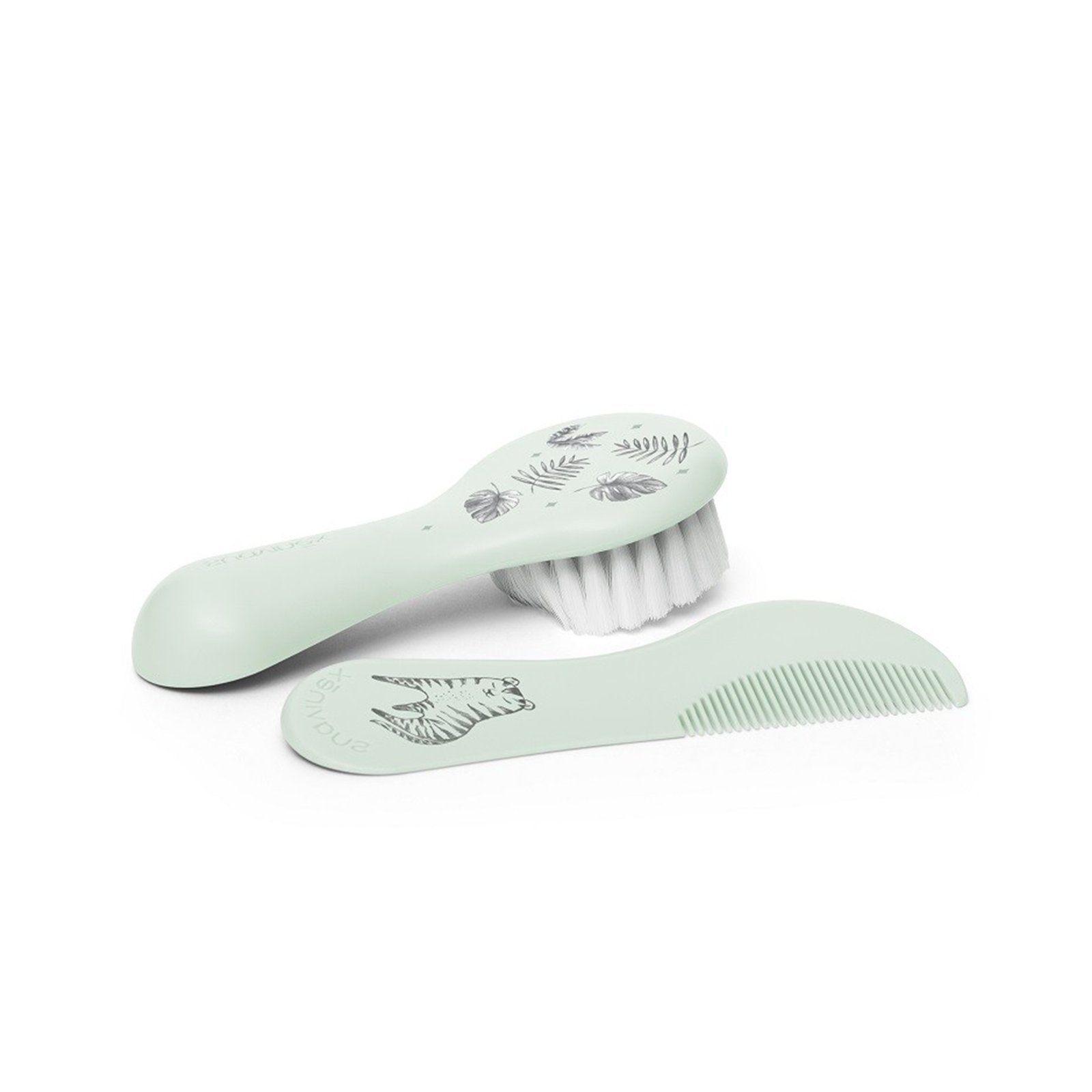 Suavinex Green Brush-Comb Set +0m
