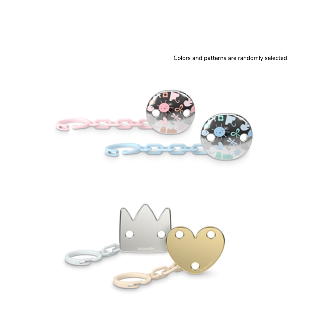 Suavinex Jewel Soother Clip +0m x1