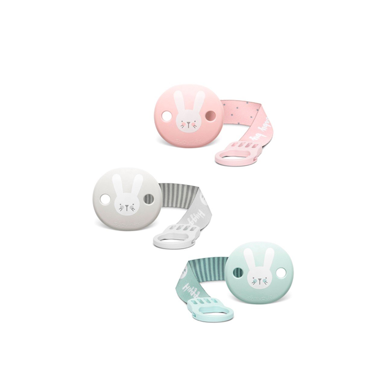 Suavinex Premium Soother Clip with Ribbon +0m x1
