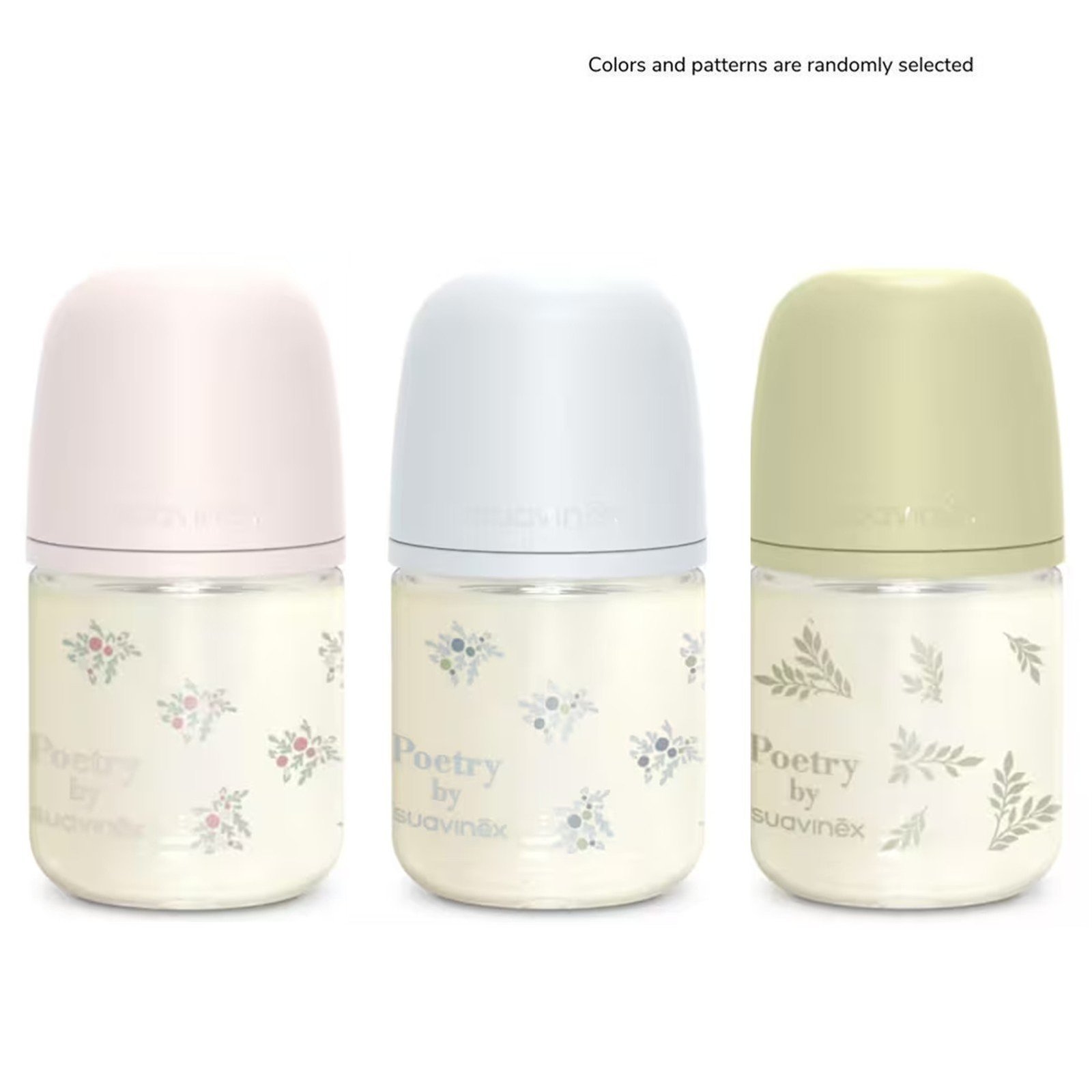 Suavinex Selection Poetry SX Pro Anti-Colic Glass Bottle Slow Flow +0m 120ml (4floz)