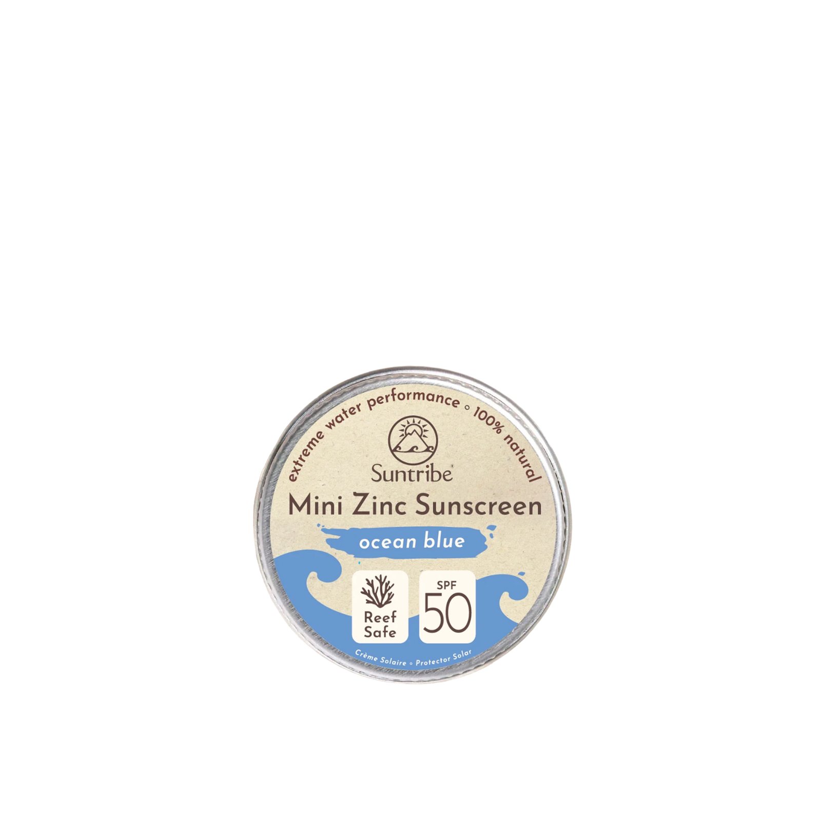 Suntribe Mini Zinc Sunscreen SPF50 Ocean Blue 15g (0.52oz)