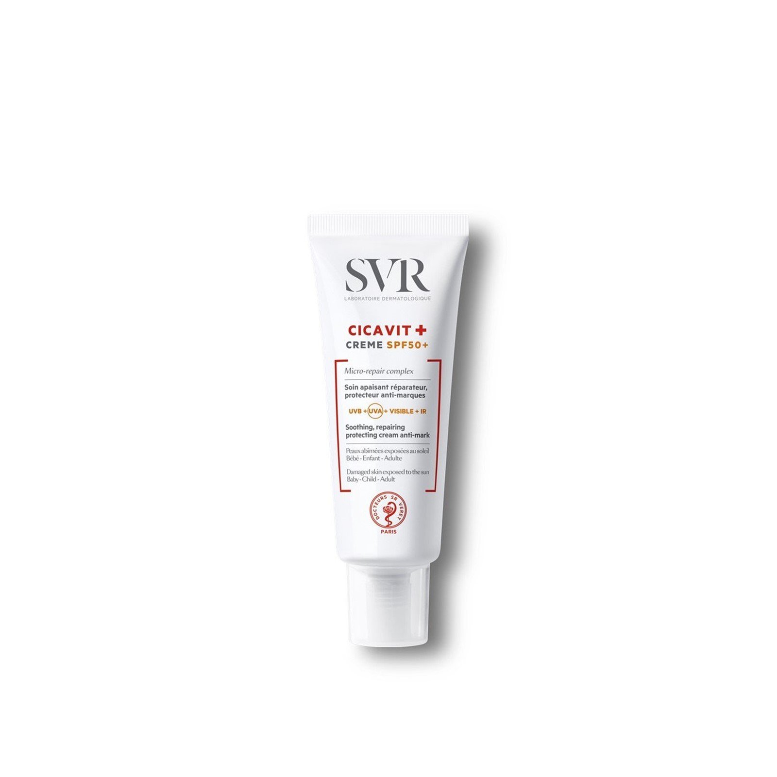 SVR Cicavit+ Soothing Repairing Protective Anti-Mark Care SPF50+ 40ml