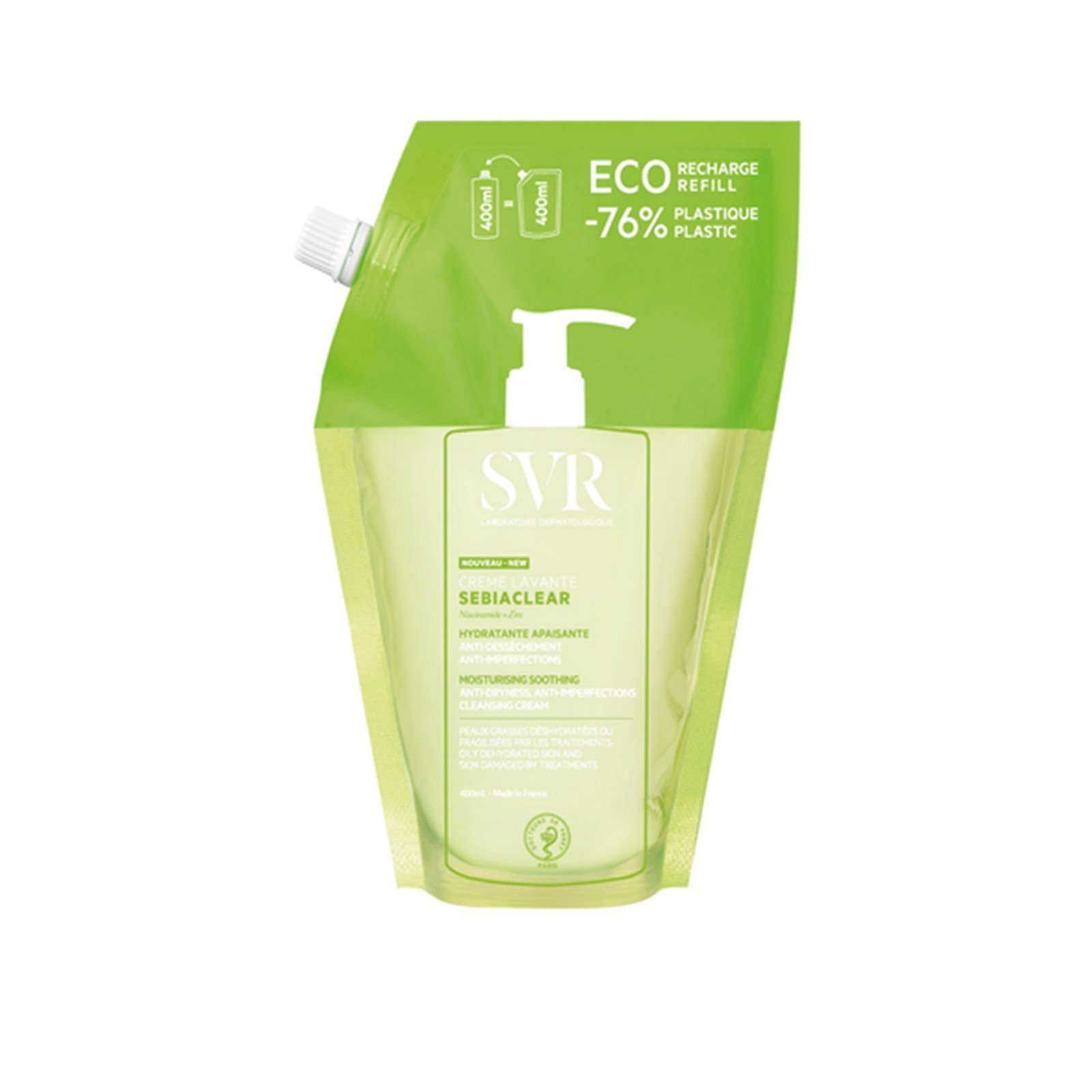 SVR Sebiaclear Cleansing Cream Eco-Refill 400ml