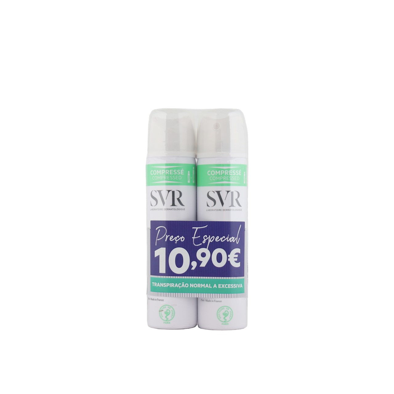SVR Spirial Anti-Perspirant Deodorant Spray 75ml x2