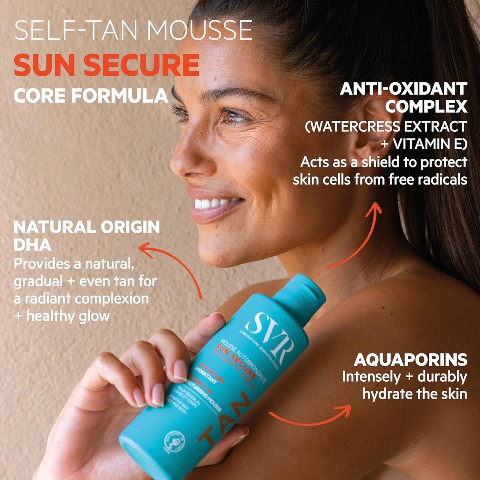 SVR Sun Secure Moisturizing Self-Tanning Mousse 150ml