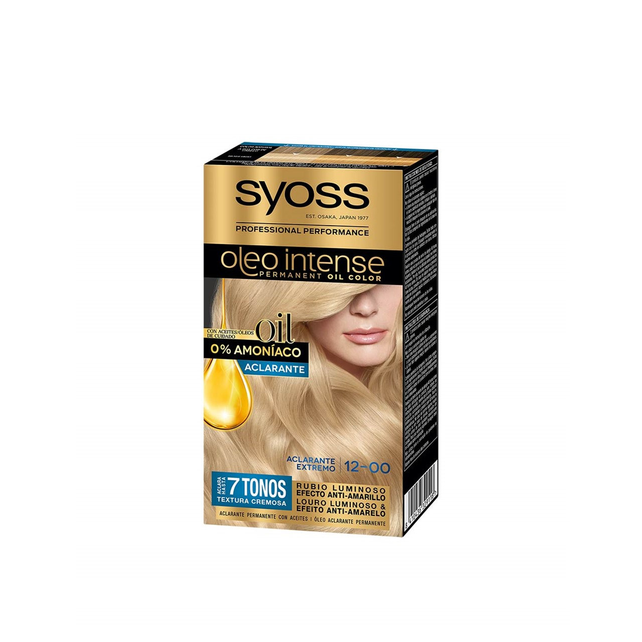 Syoss Oleo Intense Permanent Oil Color 12-00 Silver Blond Permanent Hair Dye