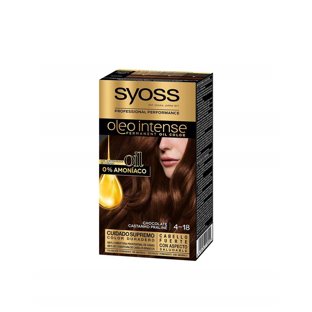 Syoss Oleo Intense Permanent Oil Color 4-18 Mokka Brown Permanent Hair Dye