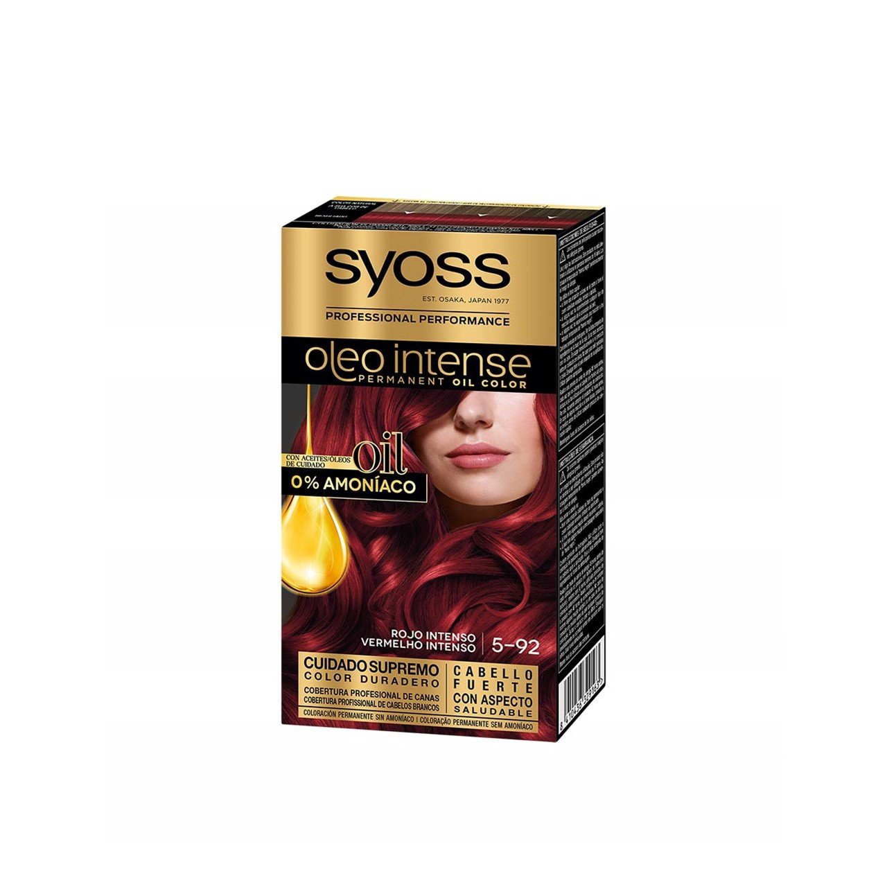 Syoss Oleo Intense Permanent Oil Color 5-92 Bright Red Permanent Hair Dye