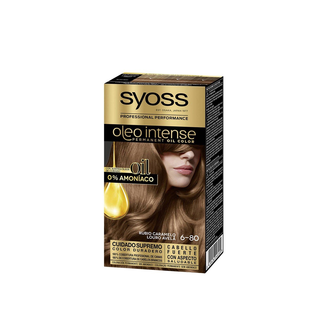 Syoss Oleo Intense Permanent Oil Color 6-80 Hazelnut Blonde Permanent Hair Dye