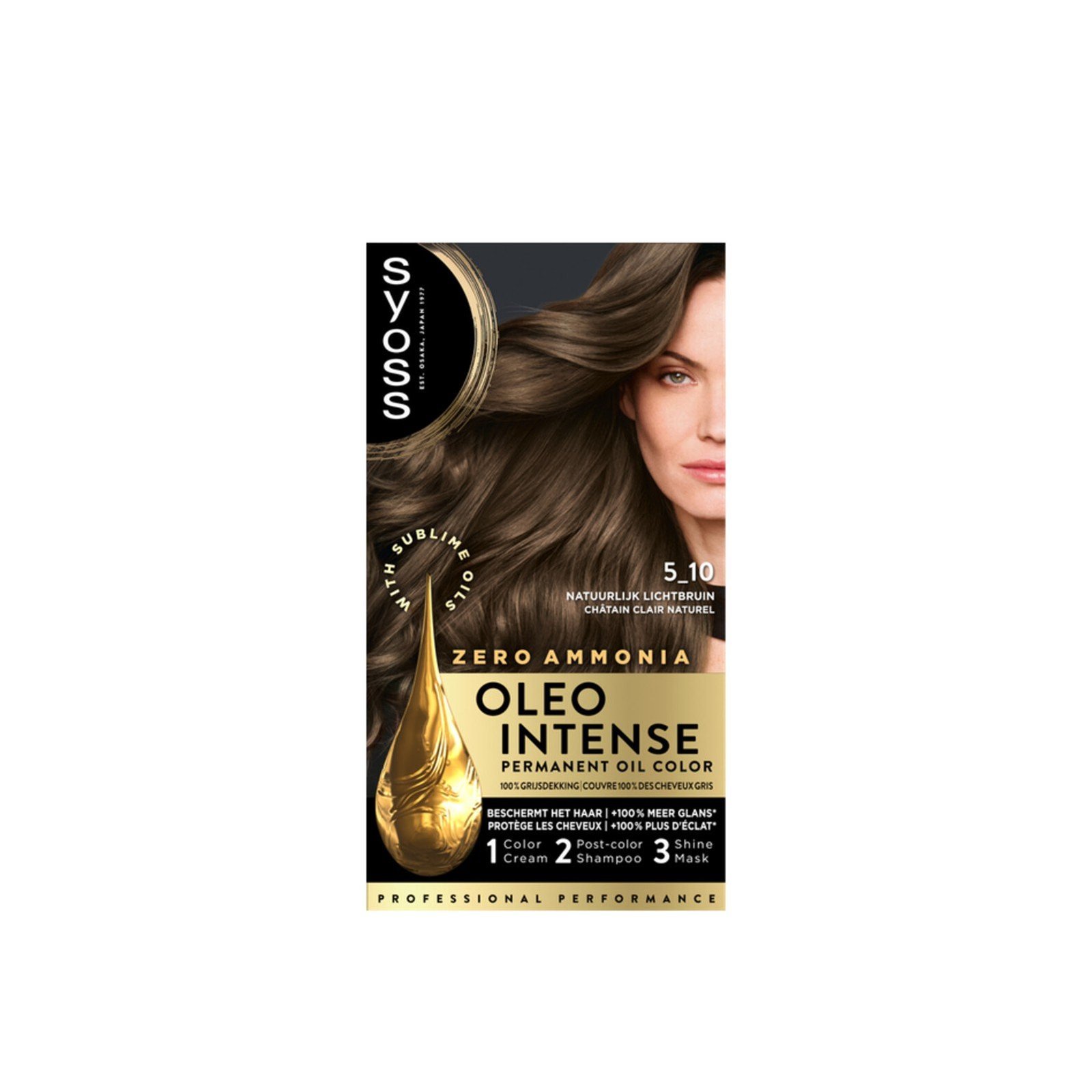 Syoss Oleo Intense Permanent Oil Color Permanent Hair Dye 5-10 Frosty Brown