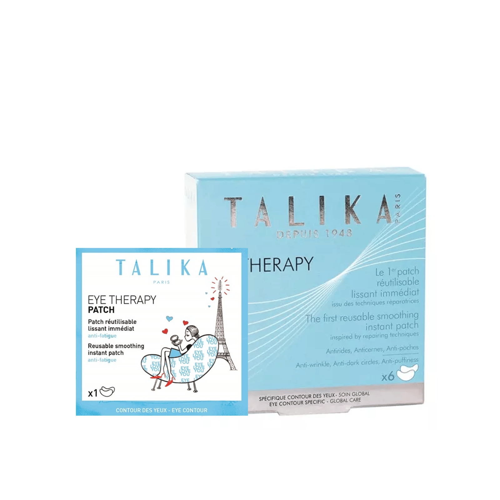 Talika Eye Therapy Reusable Smoothing Instant Patch x6