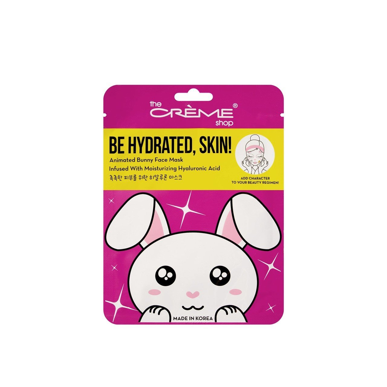 The Crème Shop Be Hydrated, Skin! Animated Bunny Face Mask 25g