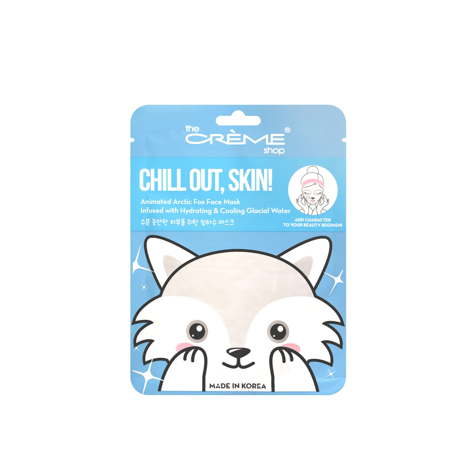 The Crème Shop Chill Out, Skin! Animated Arctic Fox Face Mask 25g (0.88 oz)