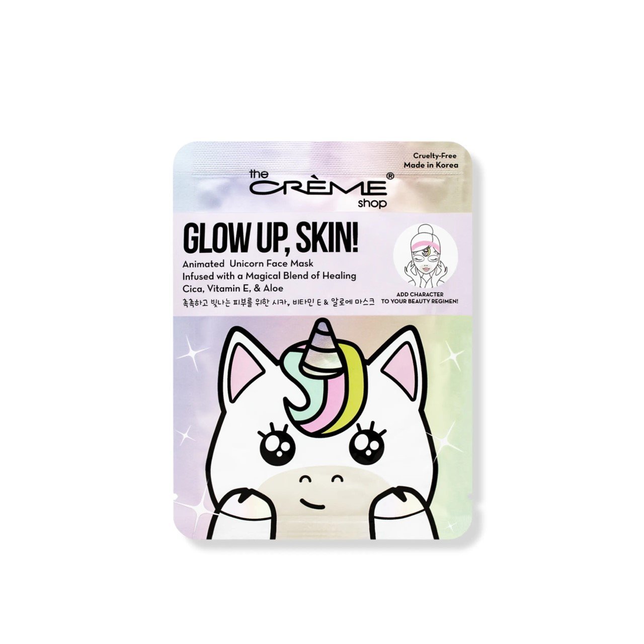 The Crème Shop Glow Up, Skin! Animated Unicorn Face Mask 25g (0.88 oz)
