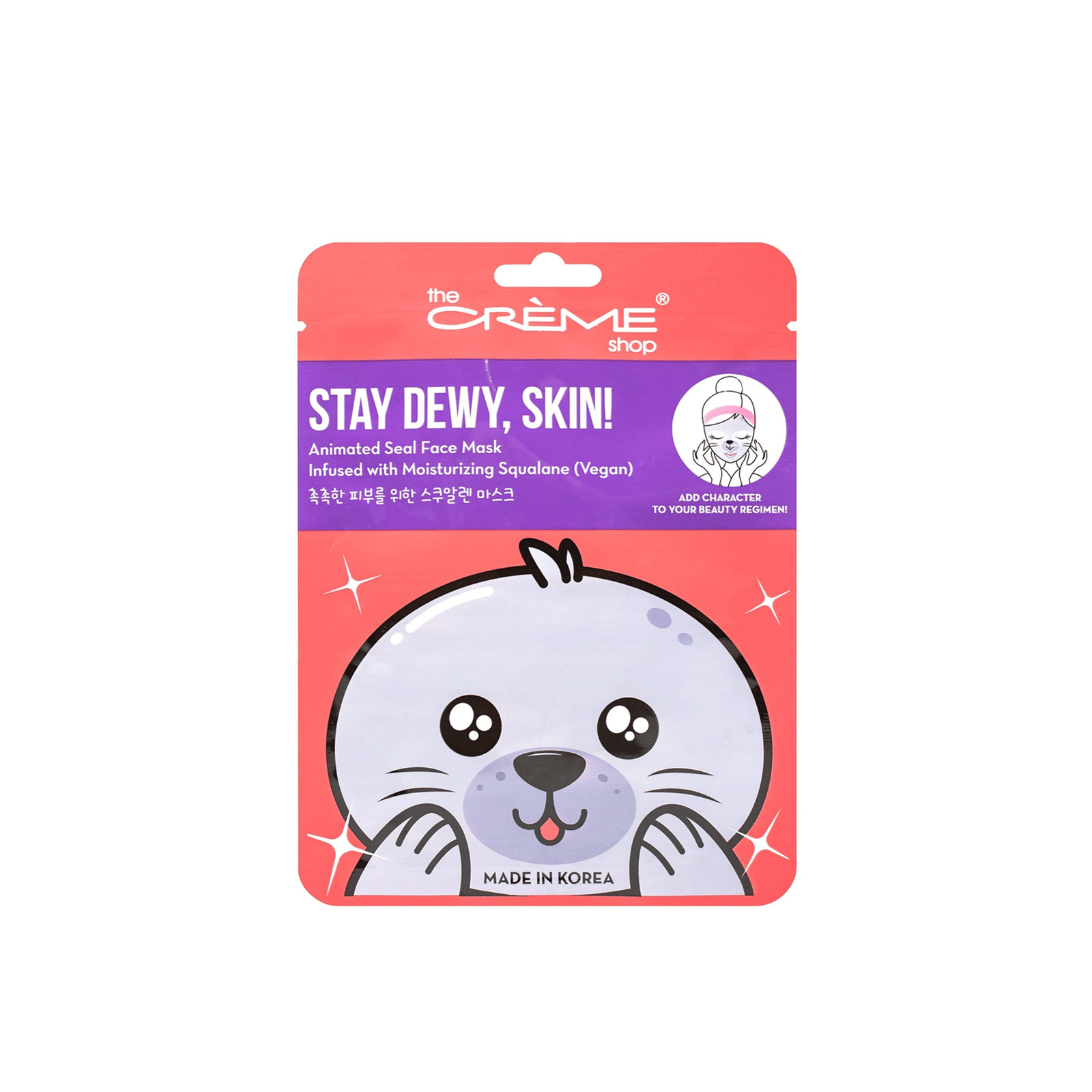 The Crème Shop Stay Dewy, Skin! Animated Seal Face Mask 25g