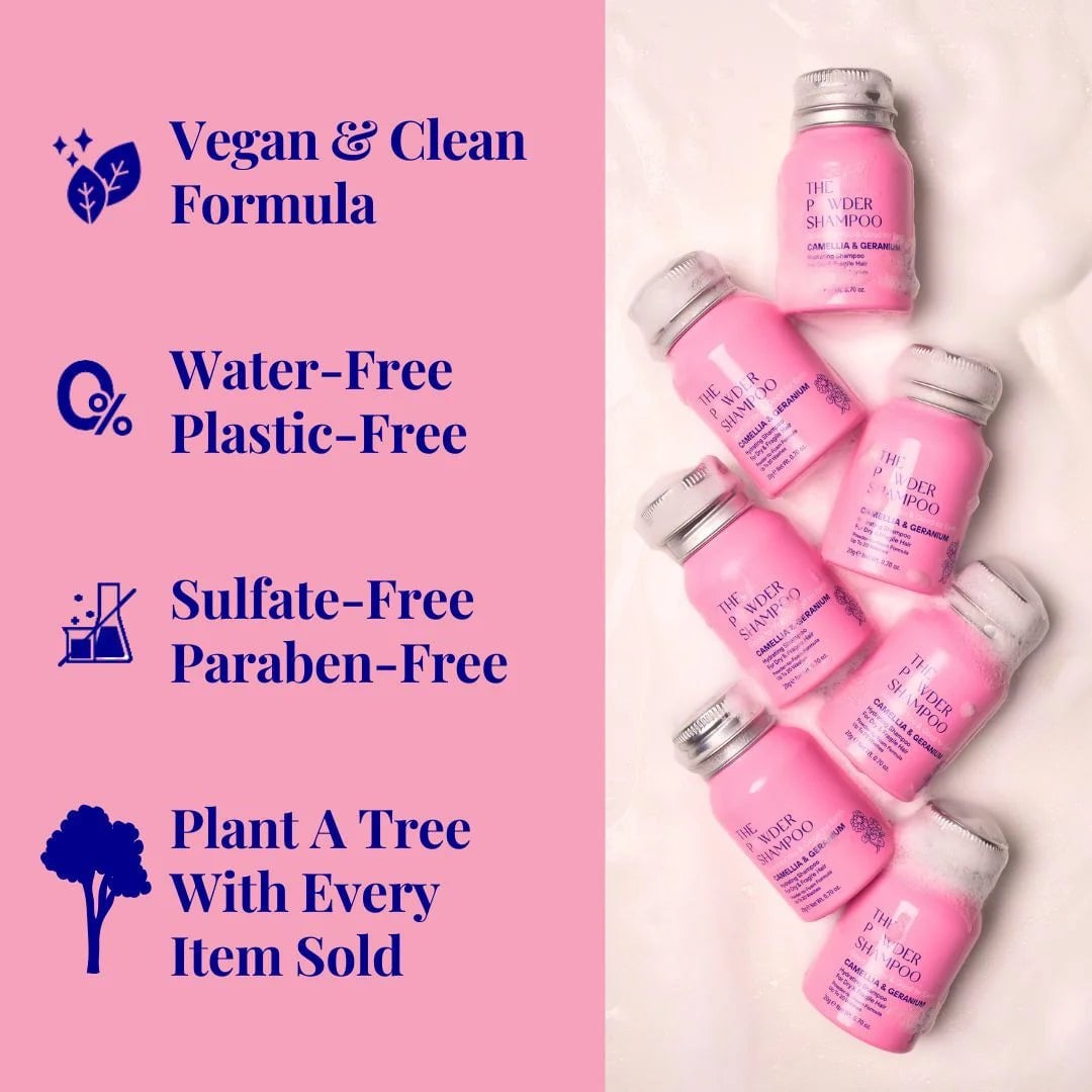The Powder Shampoo Hydrating Shampoo Camellia & Geranium 70g