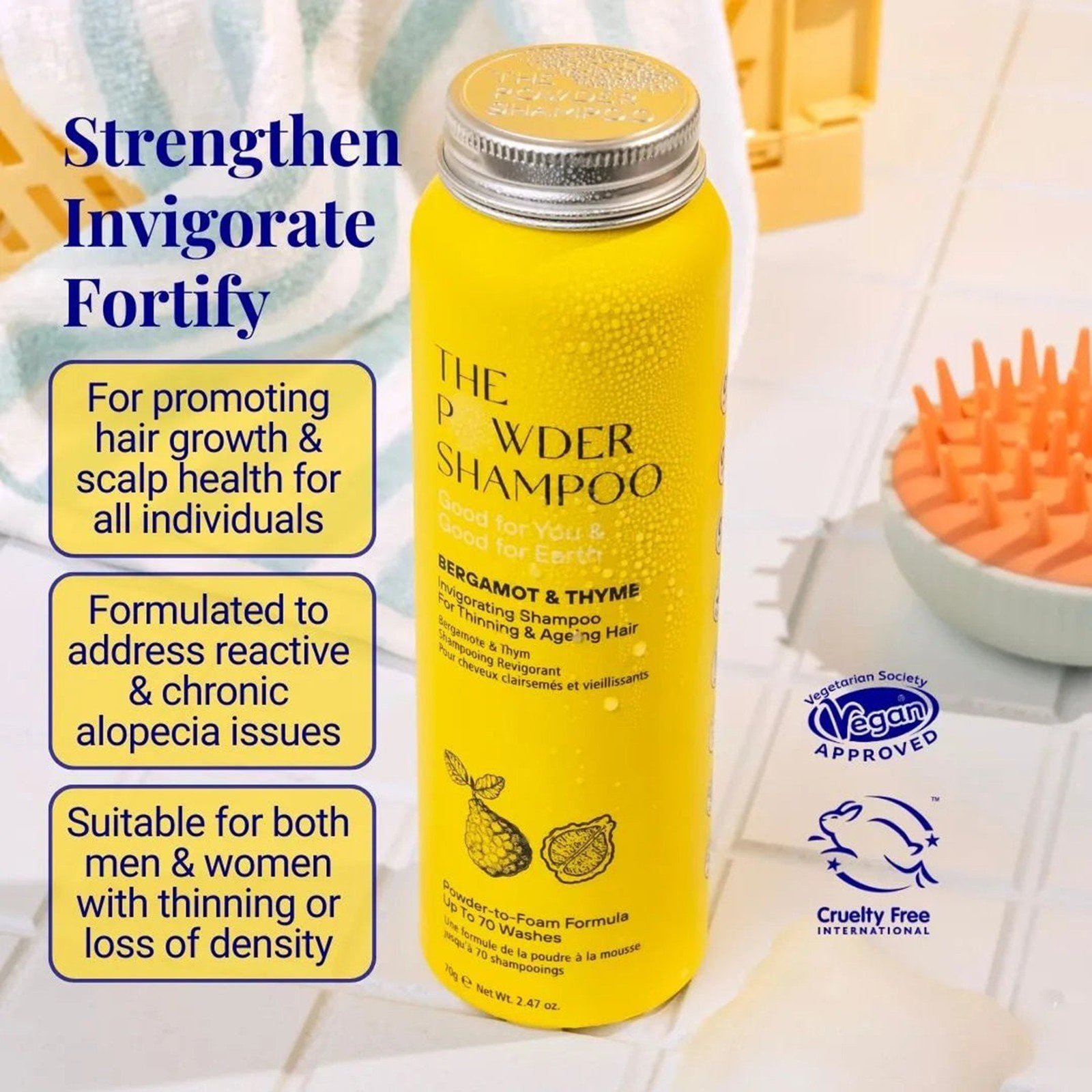 The Powder Shampoo Invigorating Shampoo Bergamot & Thyme 20g