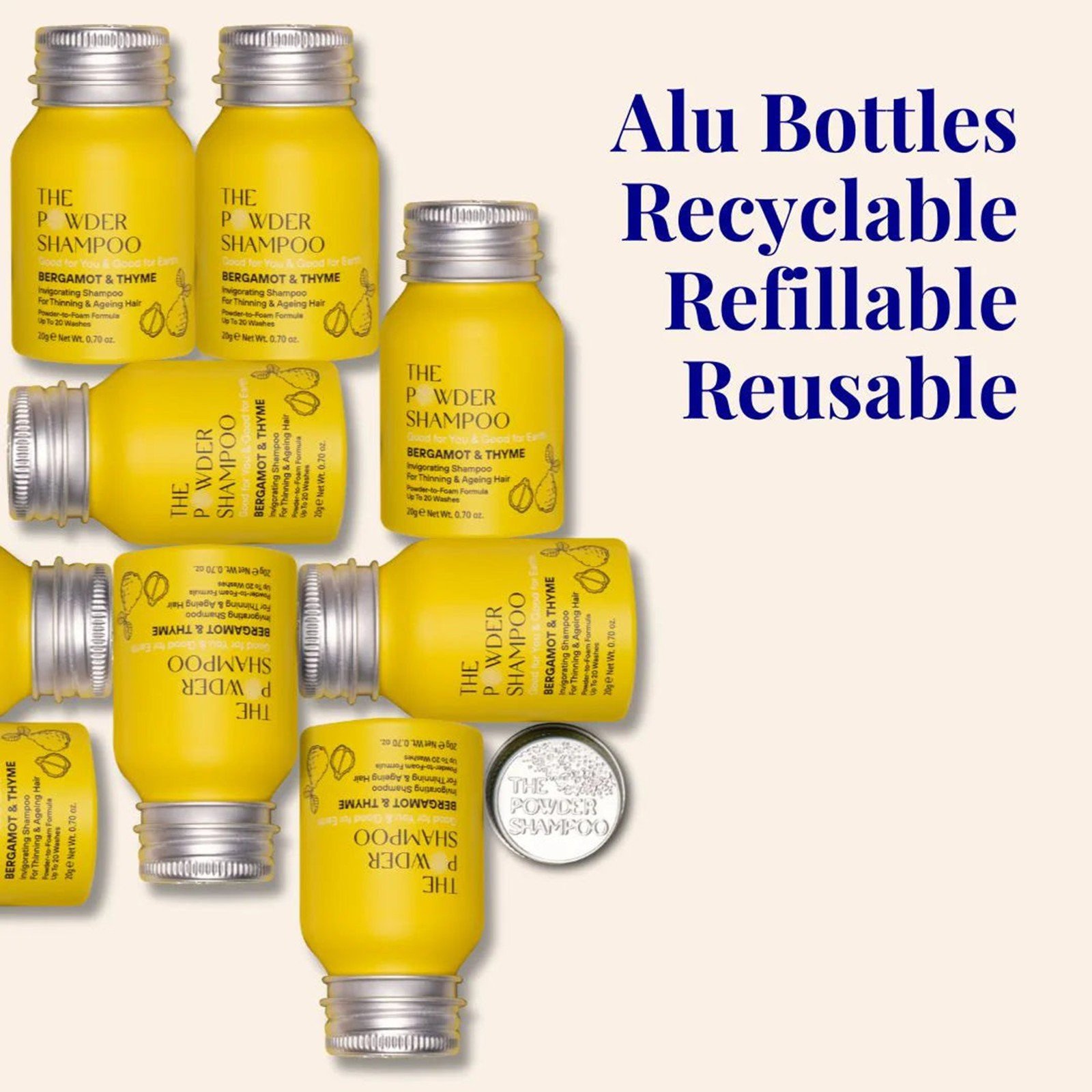 The Powder Shampoo Invigorating Shampoo Bergamot & Thyme 20g
