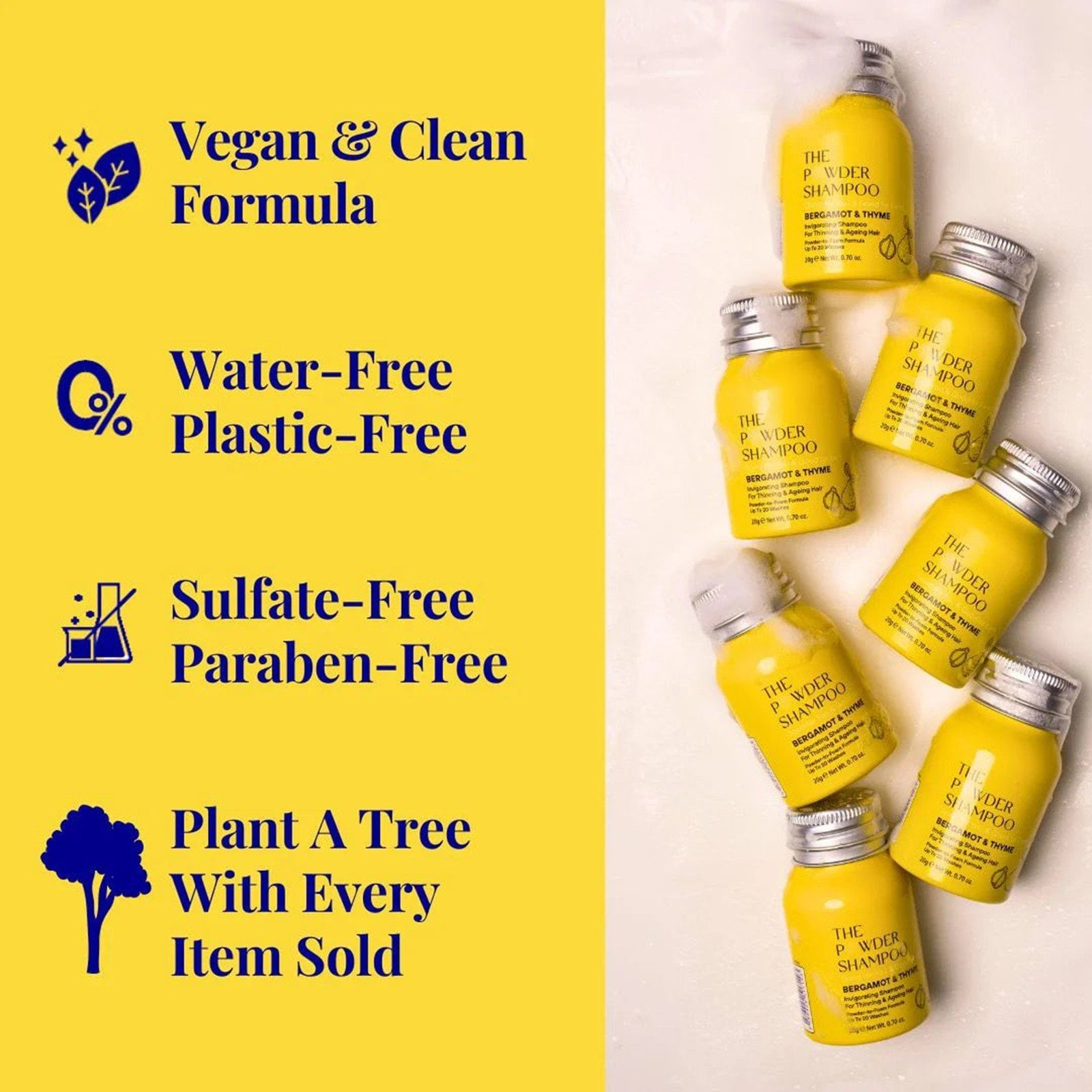 The Powder Shampoo Invigorating Shampoo Bergamot & Thyme 20g