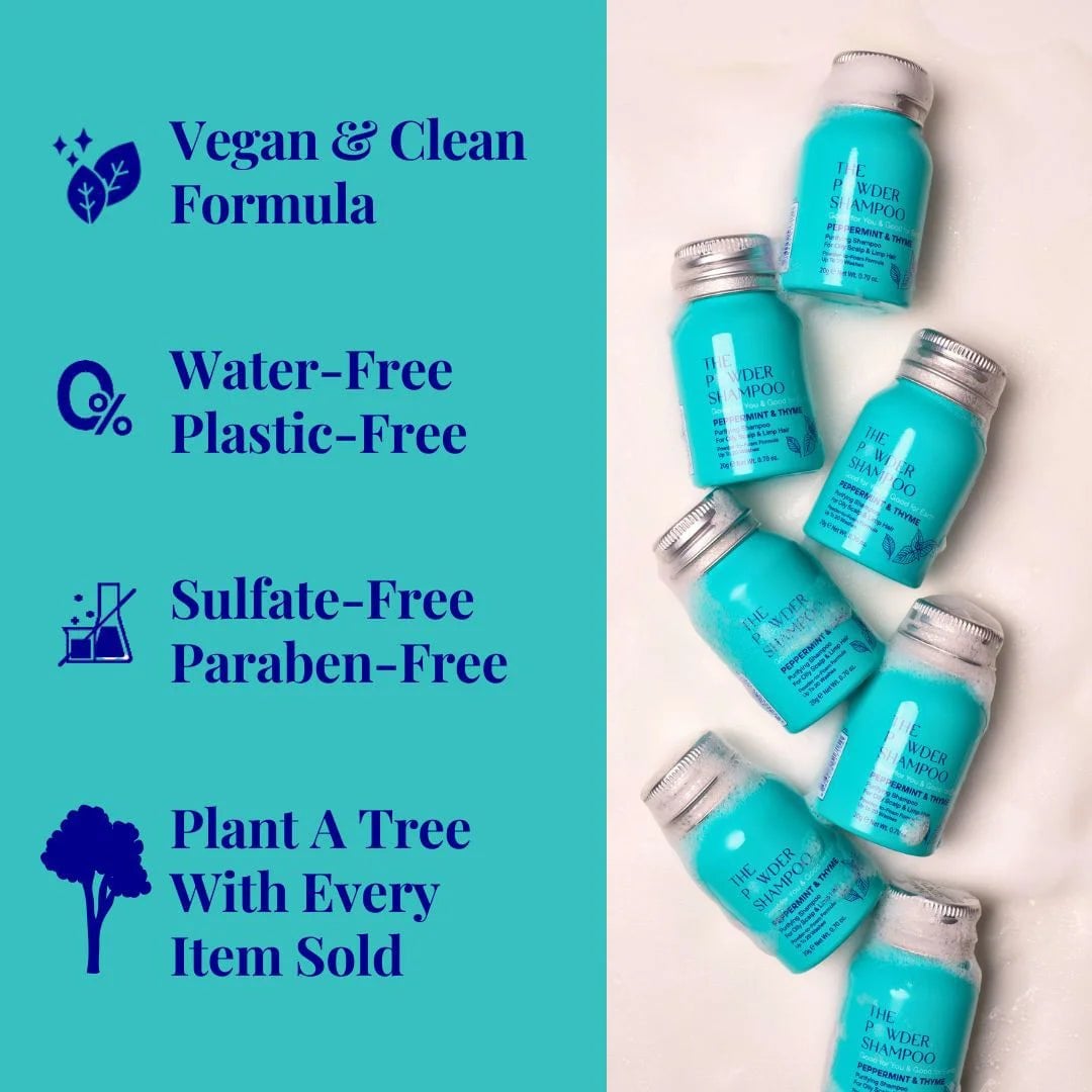 The Powder Shampoo Purifying Shampoo Peppermint & Thyme 20g