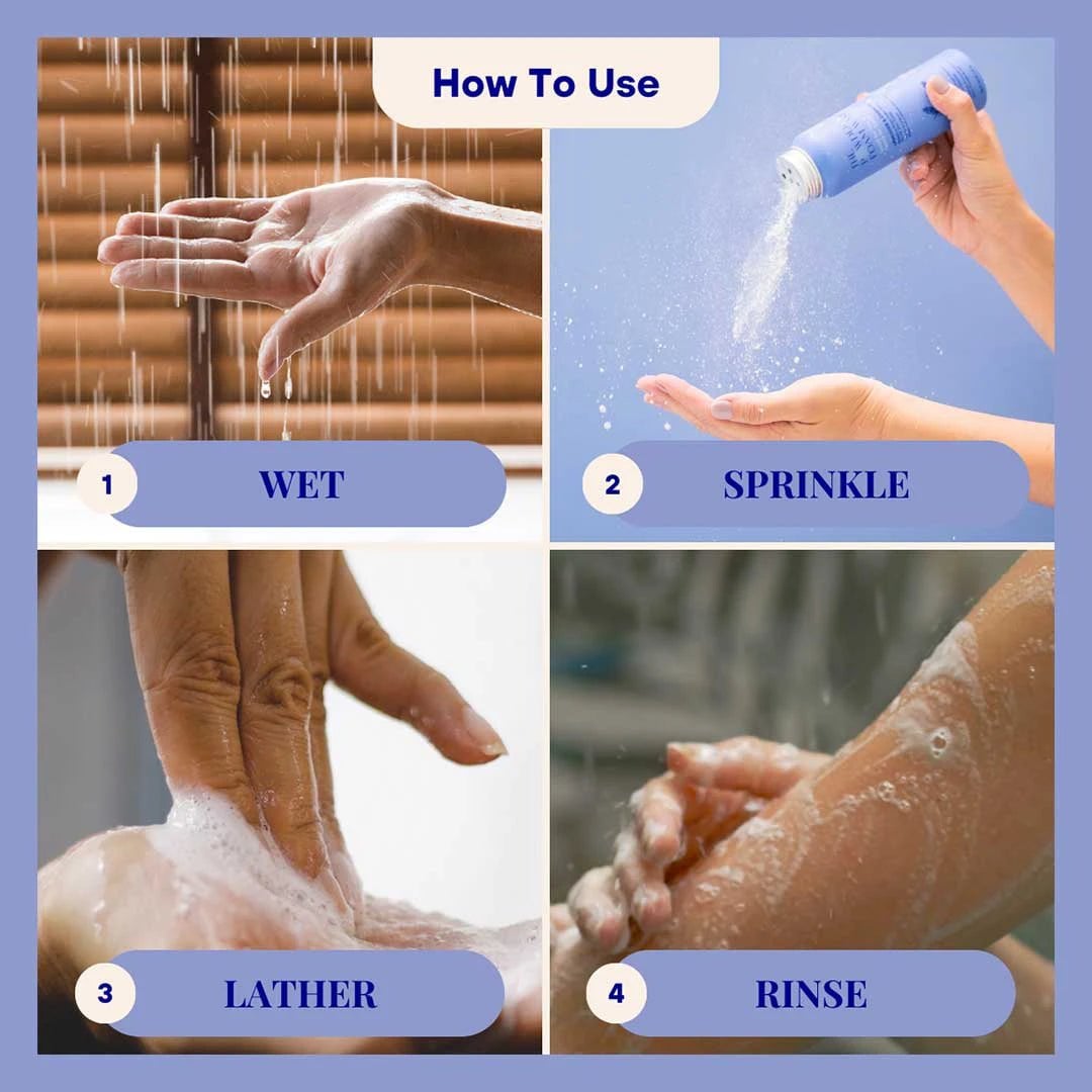 The Powder Shampoo Relaxing Body Foam Wash Lavender & Chamomile 70g