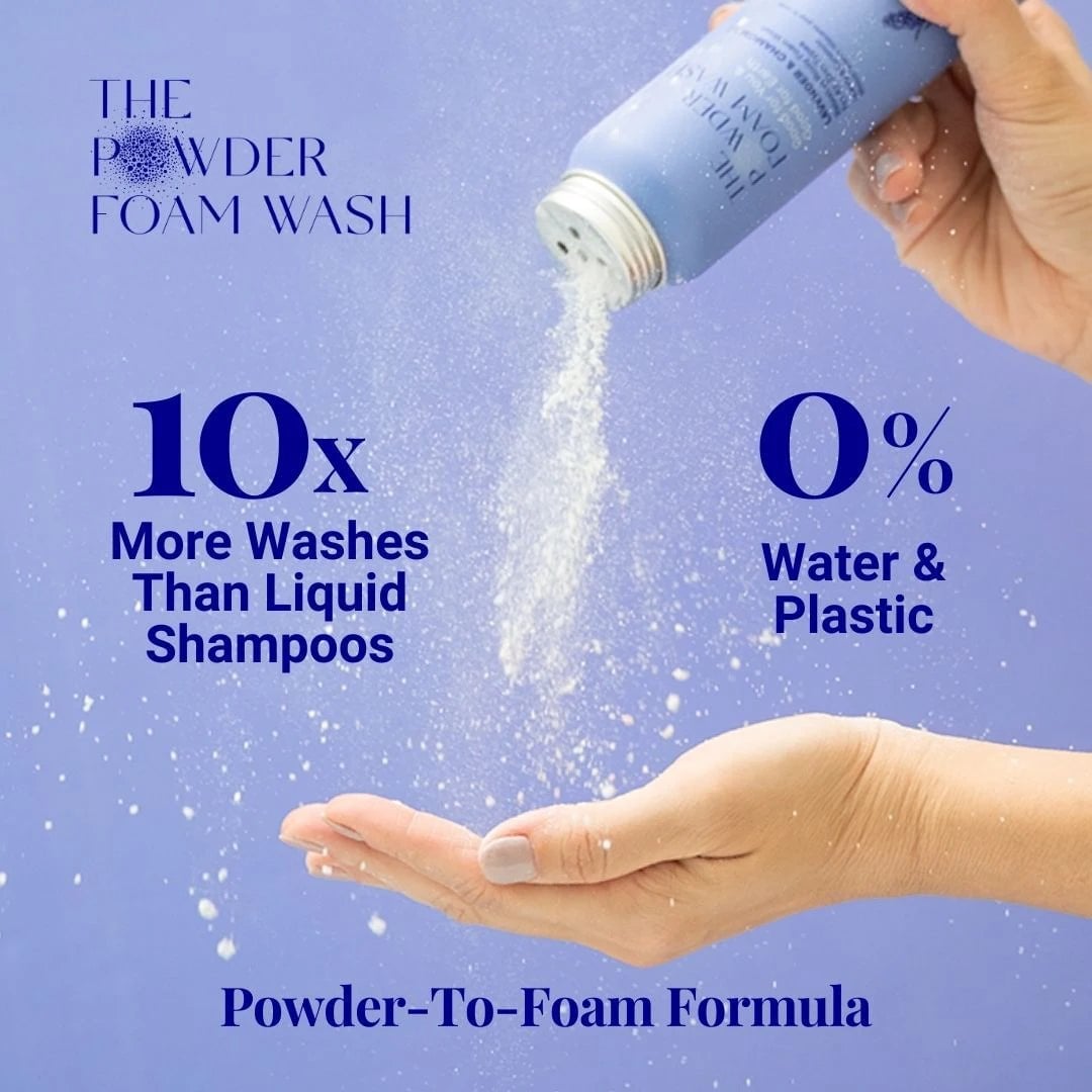 The Powder Shampoo Relaxing Body Foam Wash Lavender & Chamomile 20g
