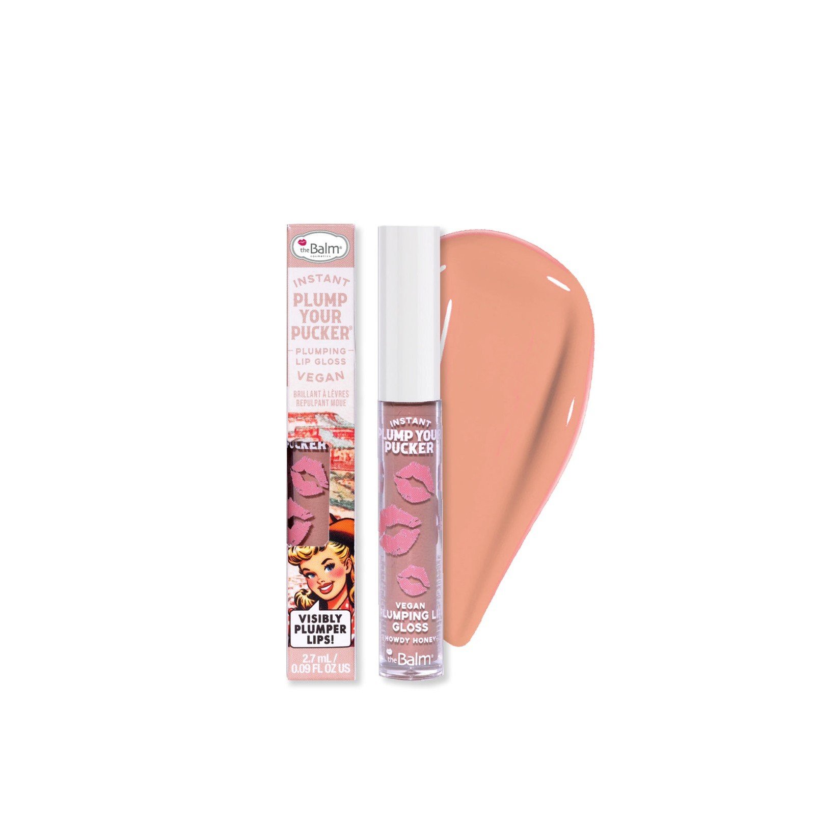 theBalm Instant Plump Your Pucker Lip Gloss Howdy Honey 2.7ml