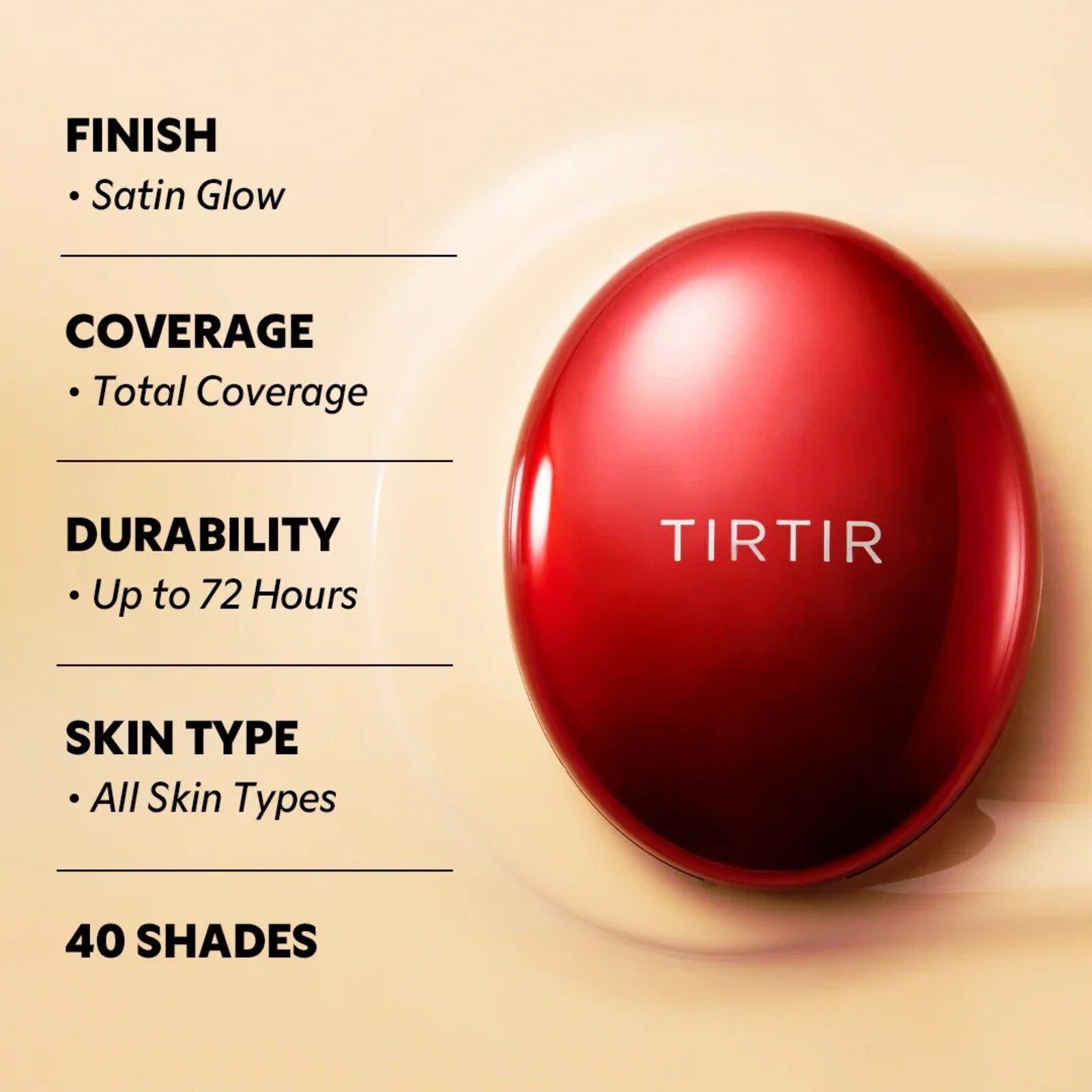 TIRTIR Mask Fit Red Cushion Foundation Mini 30C Rich Honey 4.5g