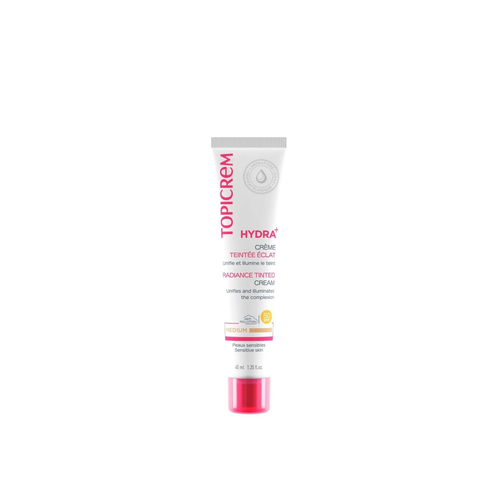 Topicrem Hydra+ Radiance Tinted Cream SPF50 Medium 40ml