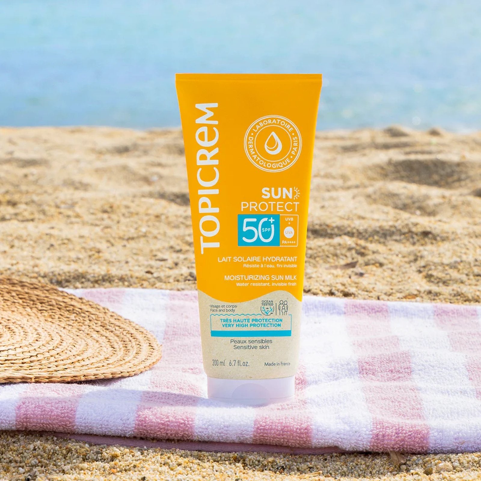 Topicrem Sun Protect kosteuttava aurinkovoide SPF50+ 200 ml
