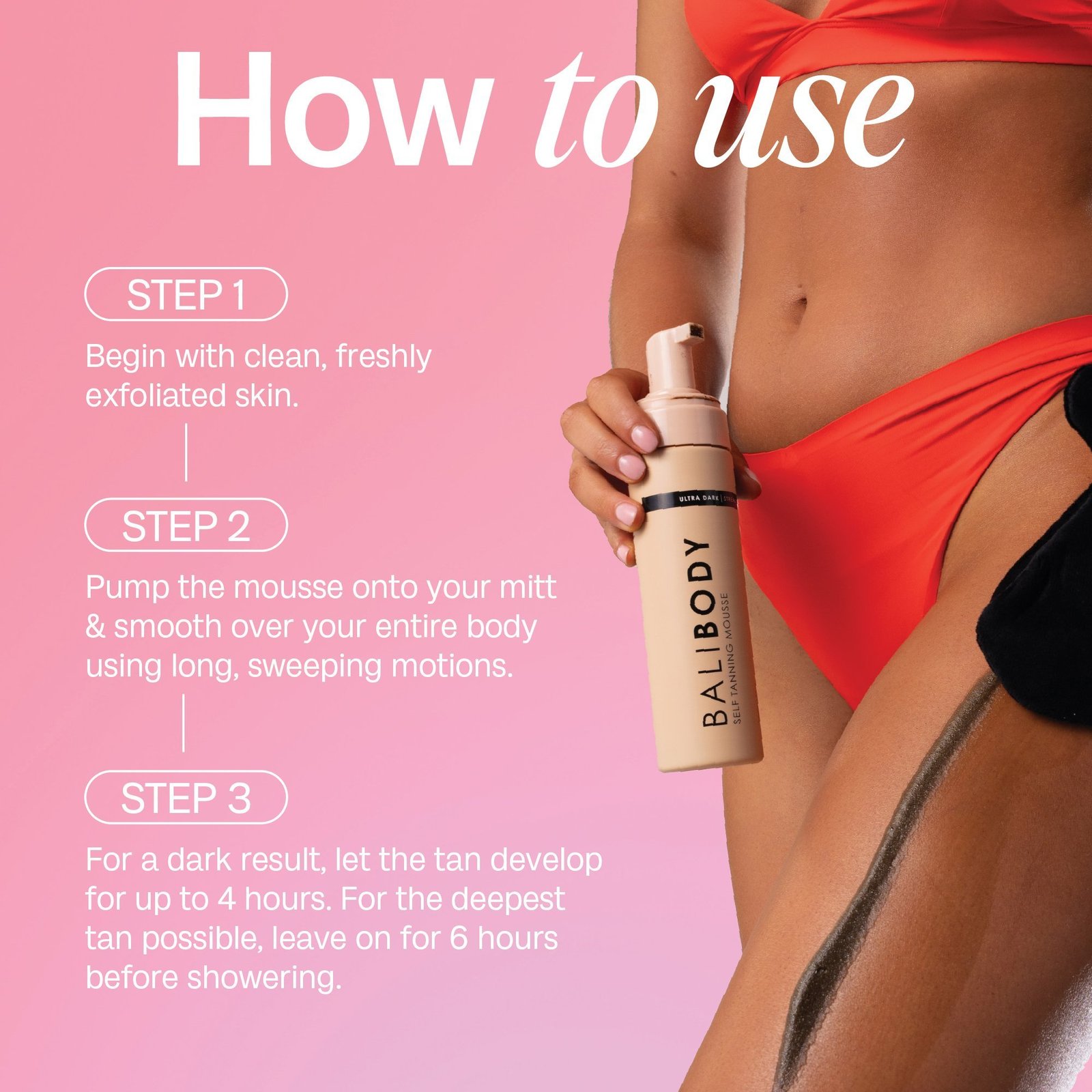 Bali Body Ultra Dark Self Tanning Mousse 200ml