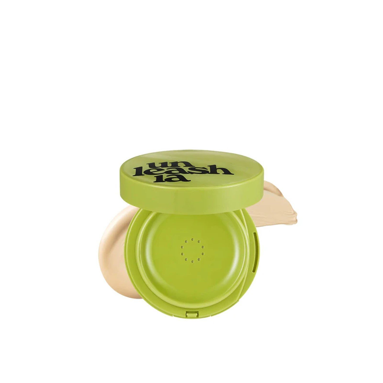 Unleashia Satin Wear Healthy-Green Cushion Foundation SPF30 21N Eburnean 15g