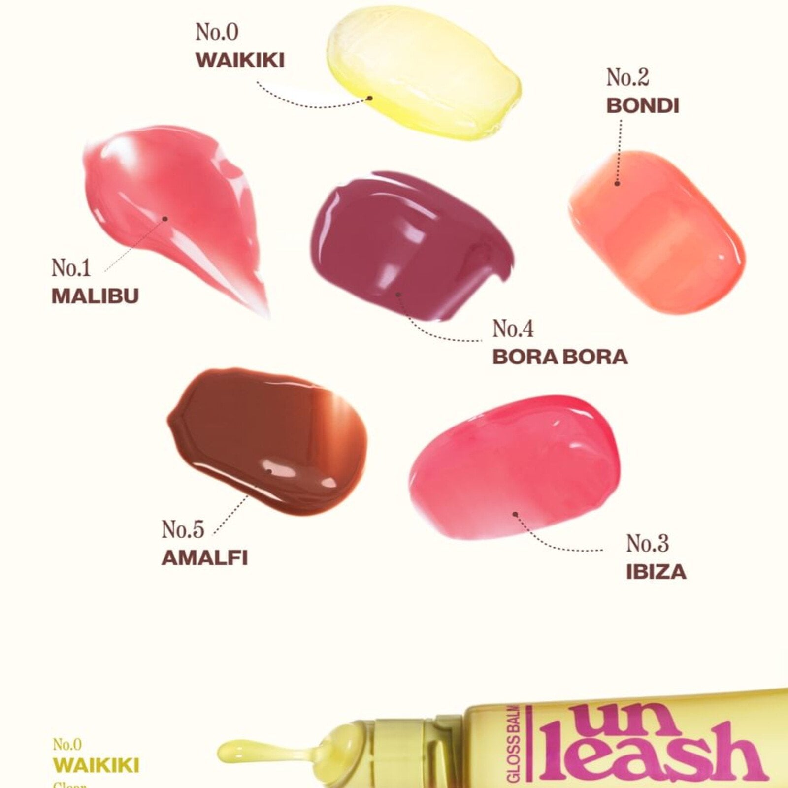 Unleashia Sunset Dazzle Gloss Balm No.4 Bora Bora 10g (0.35oz)