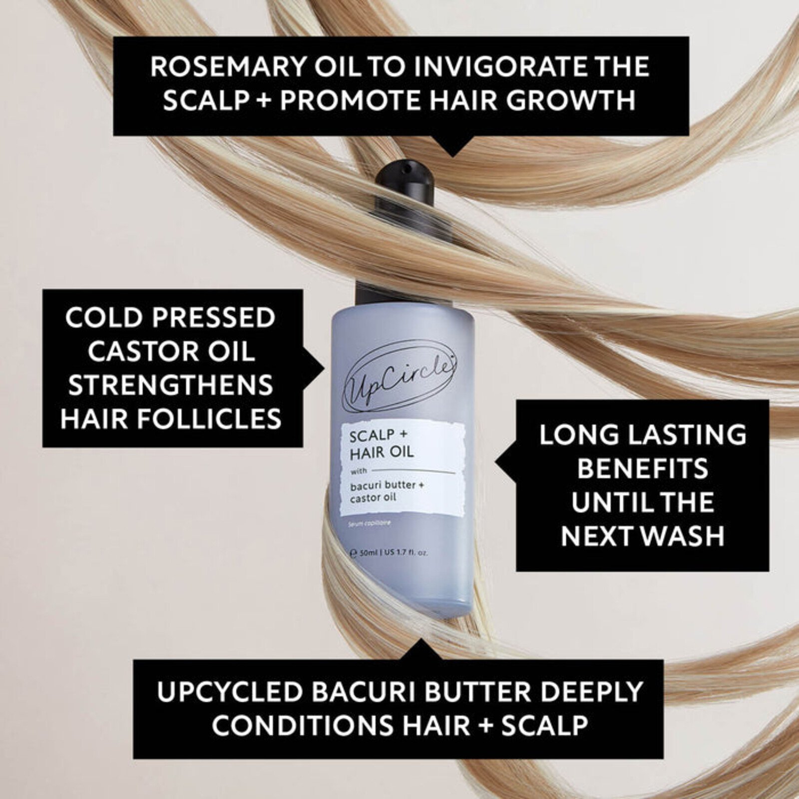 UpCircle Scalp + Hair Oil 50ml