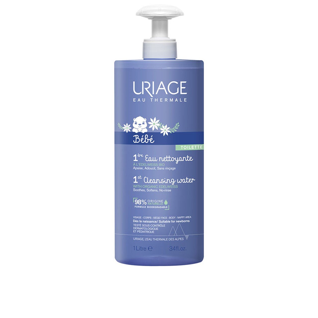 Uriage Baby 1st Cleansing Water 1L (33.81fl oz)